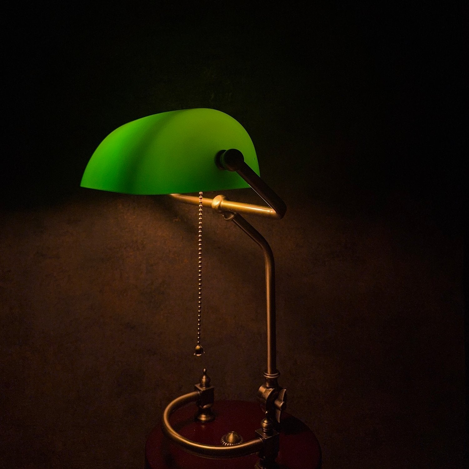 Bordslampa Banklampa 40x25cm Ställbar träfot