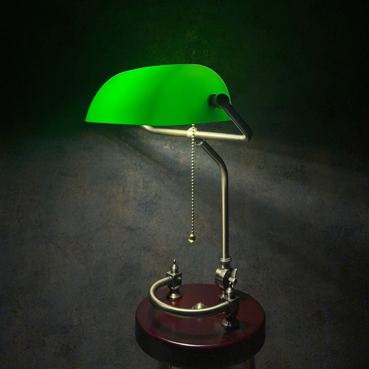 Bordslampa Banklampa 40x25cm Ställbar träfot