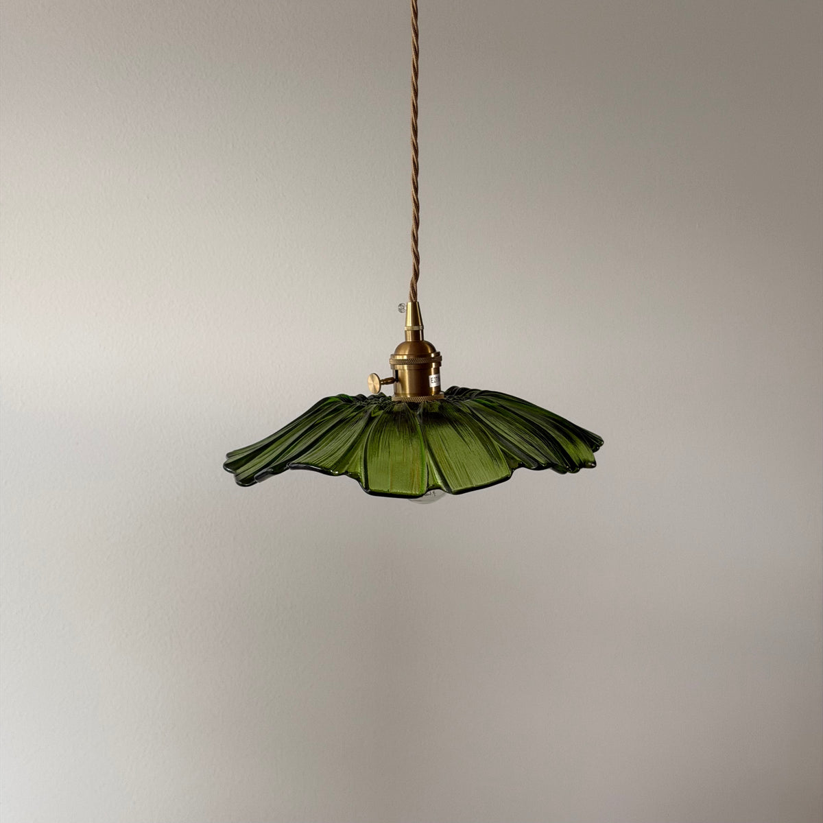 LOTUS 26 Pendellampa Grön – Taklampa i glas
