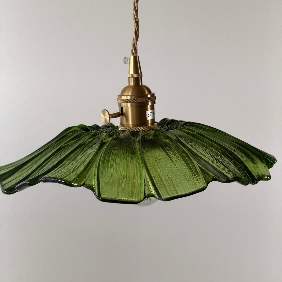 LOTUS 26 Pendellampa Grön – Taklampa i glas