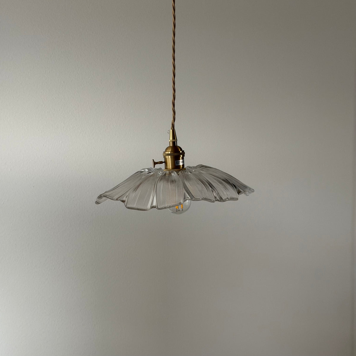 LOTUS 26 Pendellampa Transparent – Taklampa i glas