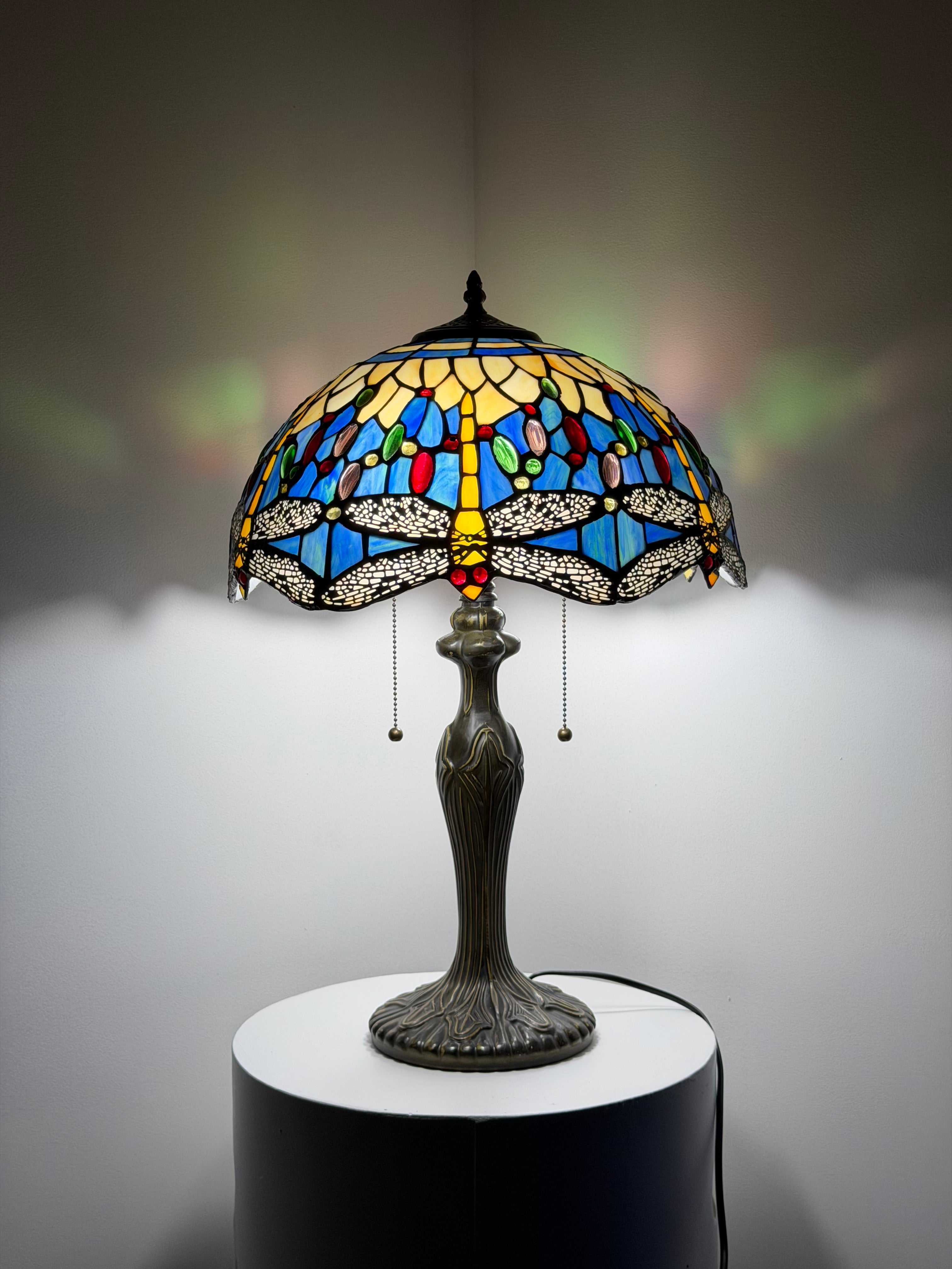 Bordslampa – Dragonfly Blue Spark 40Ø