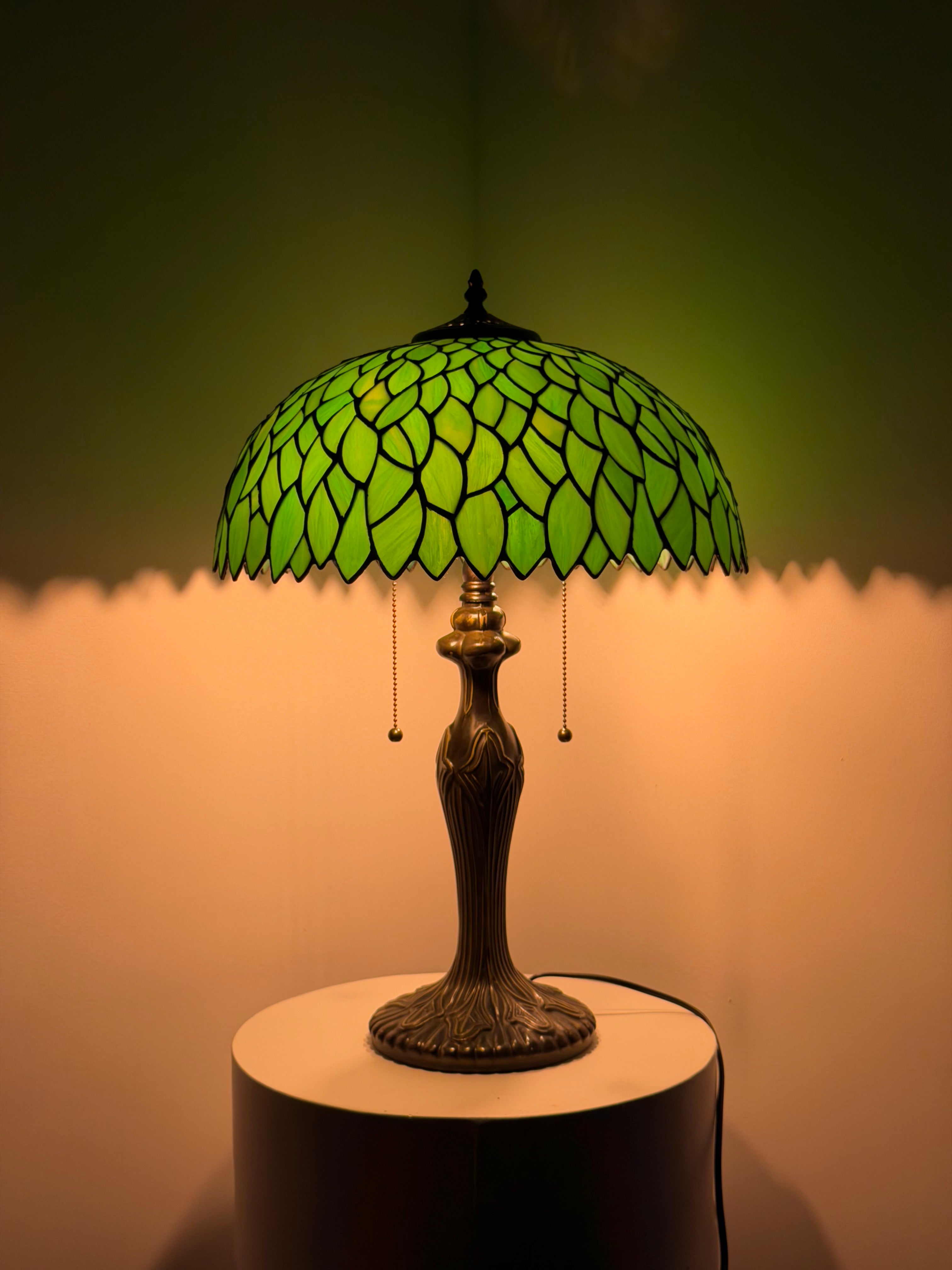 Bordslampa – Garden Leaves Green 40Ø