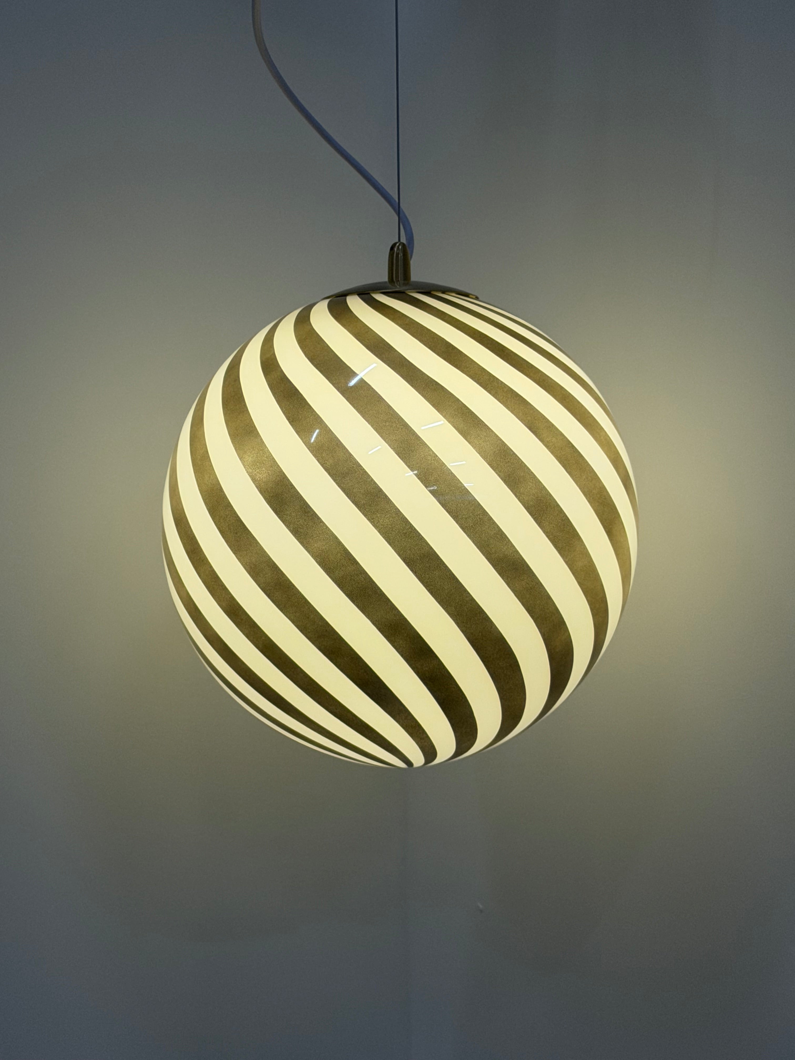 Taklampa Spiral Stripe Champagne