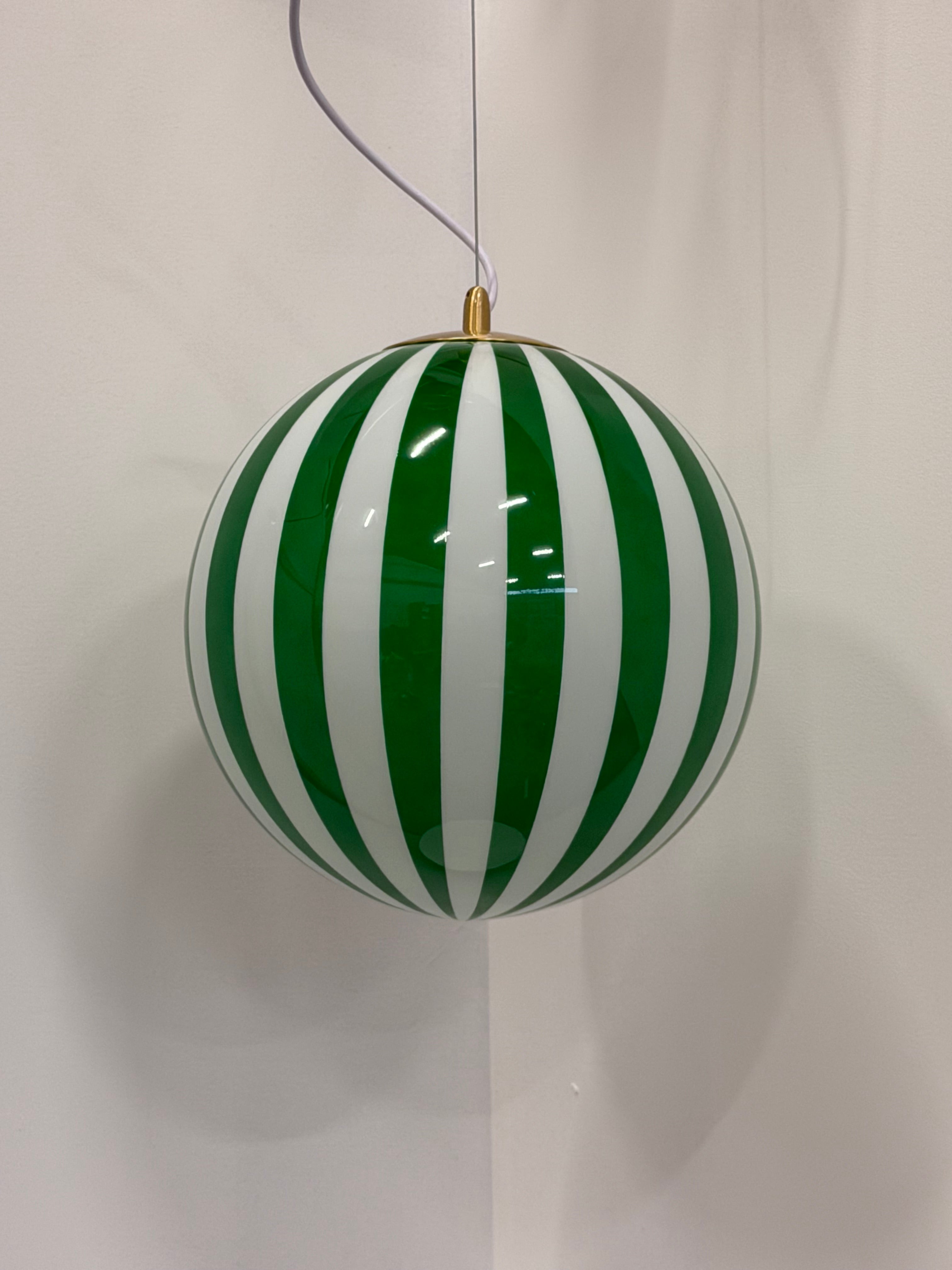 Taklampa Vertical Stripe Grön