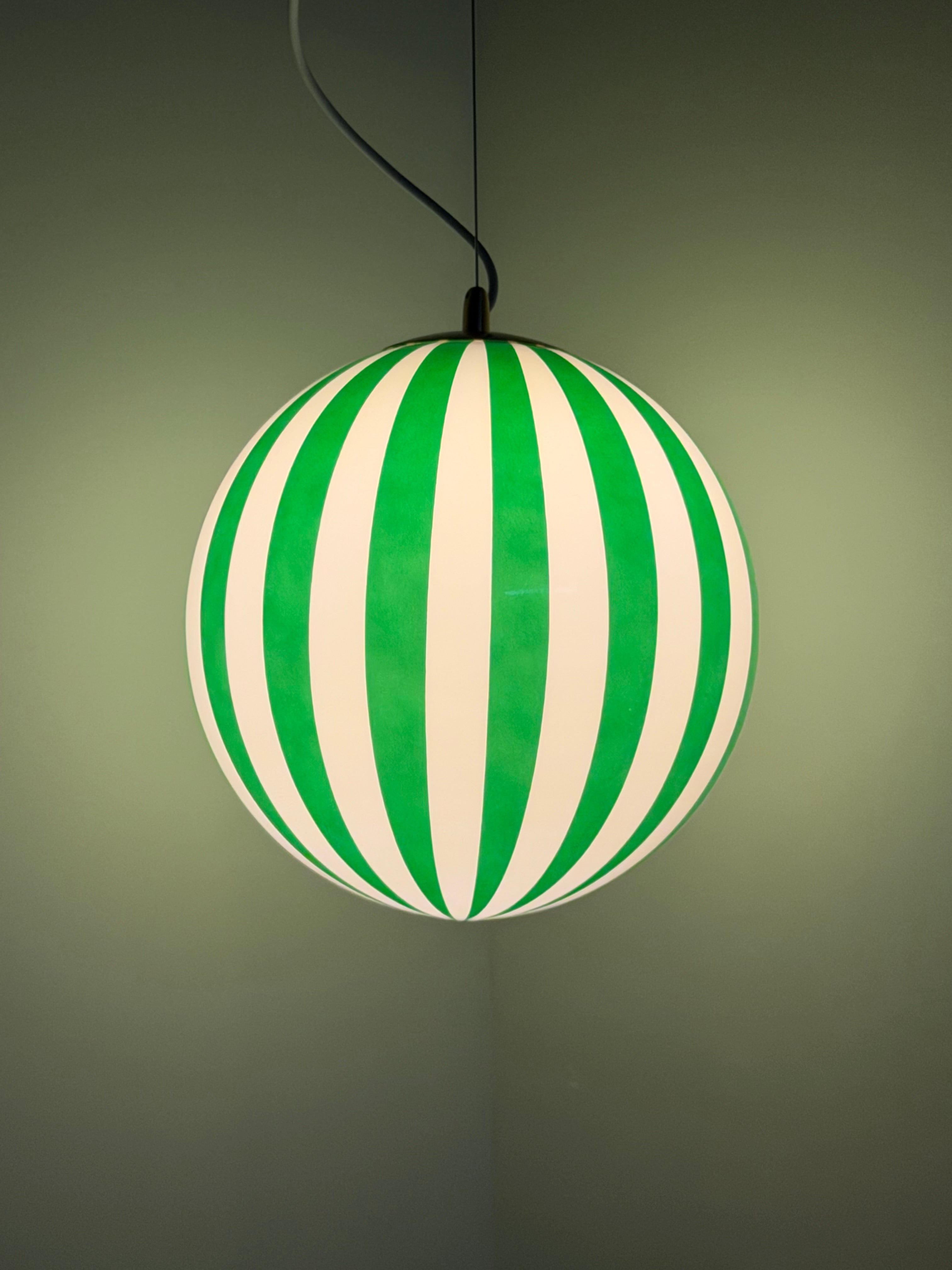 Taklampa Vertical Stripe Grön