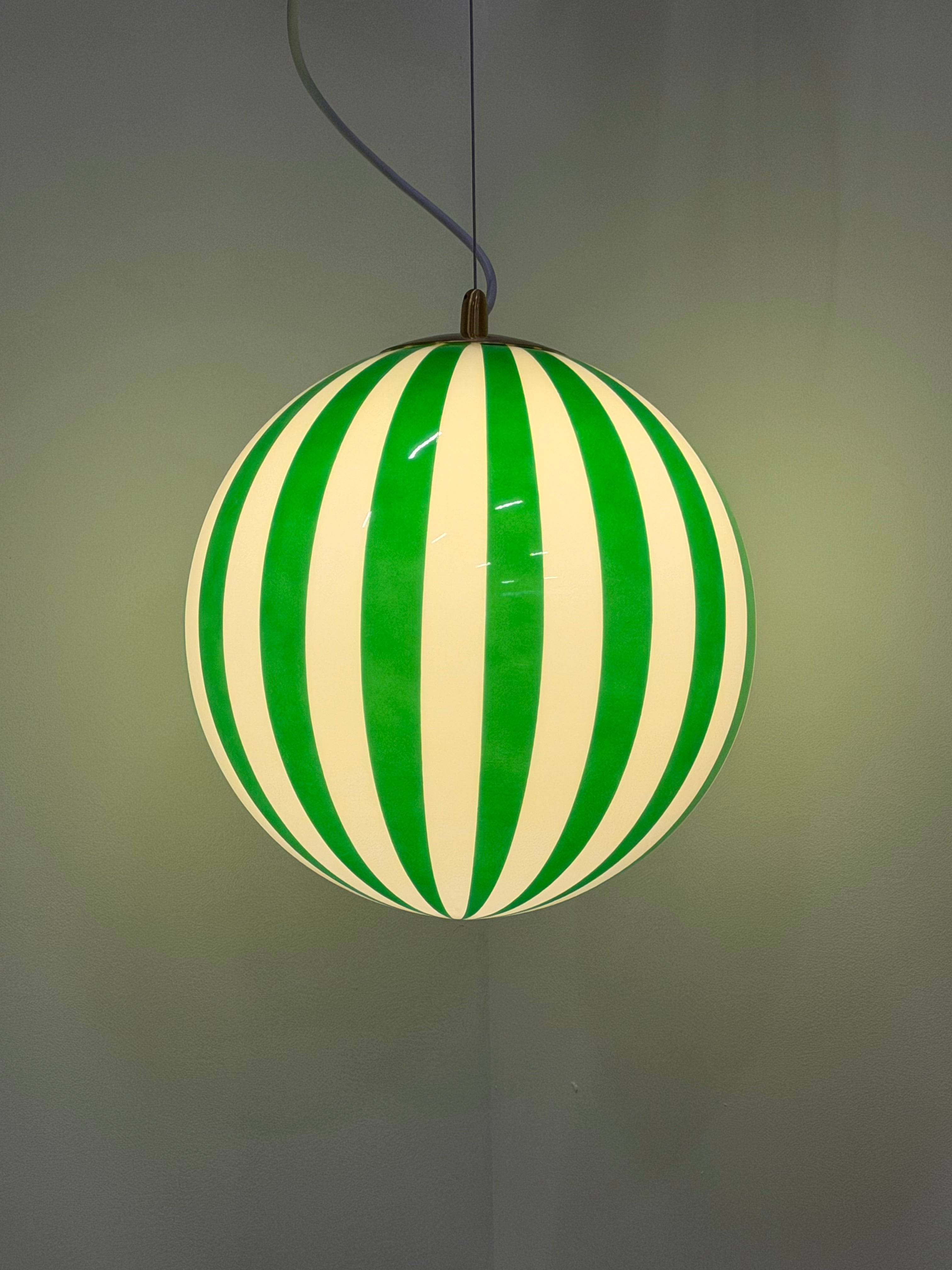 Taklampa Vertical Stripe Grön