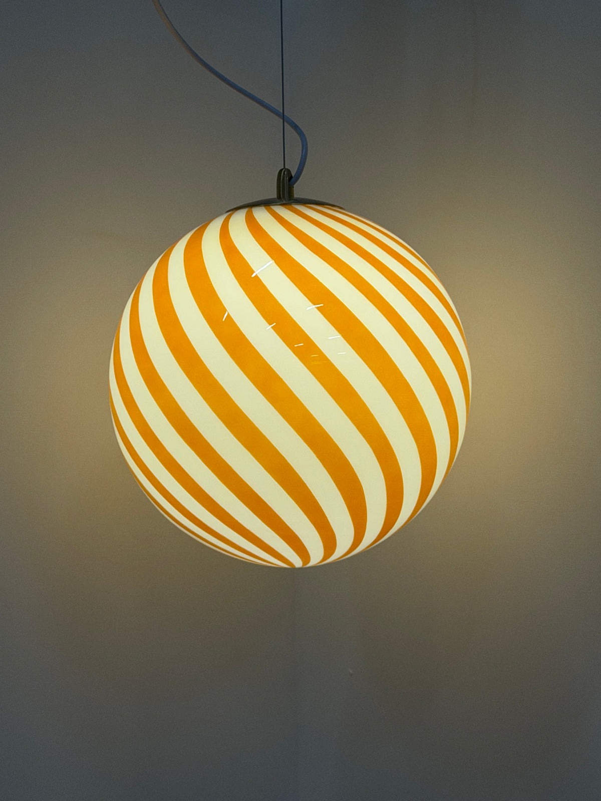 TAKLAMPA MURANO SPIRAL ORANGE