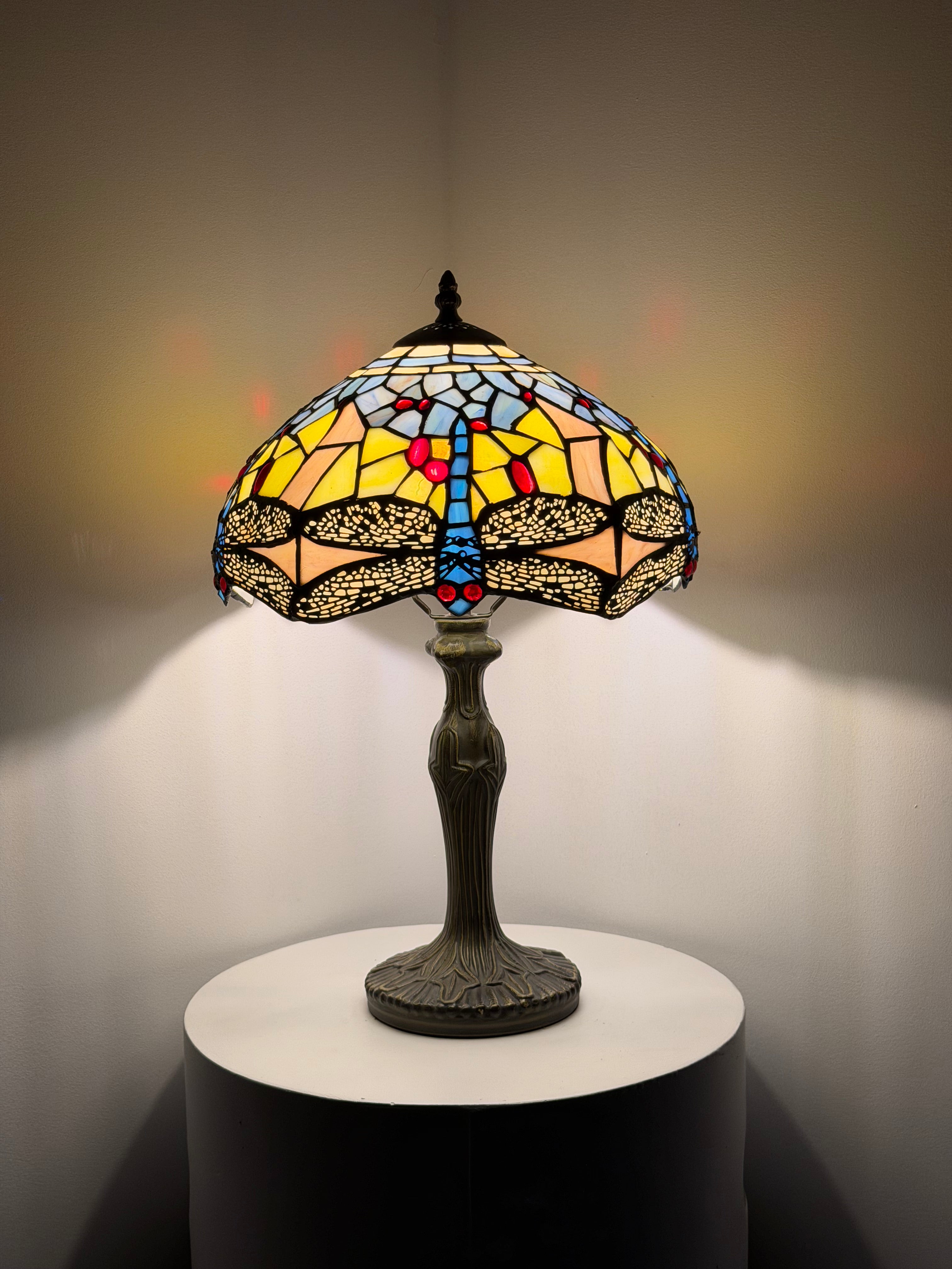 Bordslampa – Dragonfly Orange Charm 30Ø