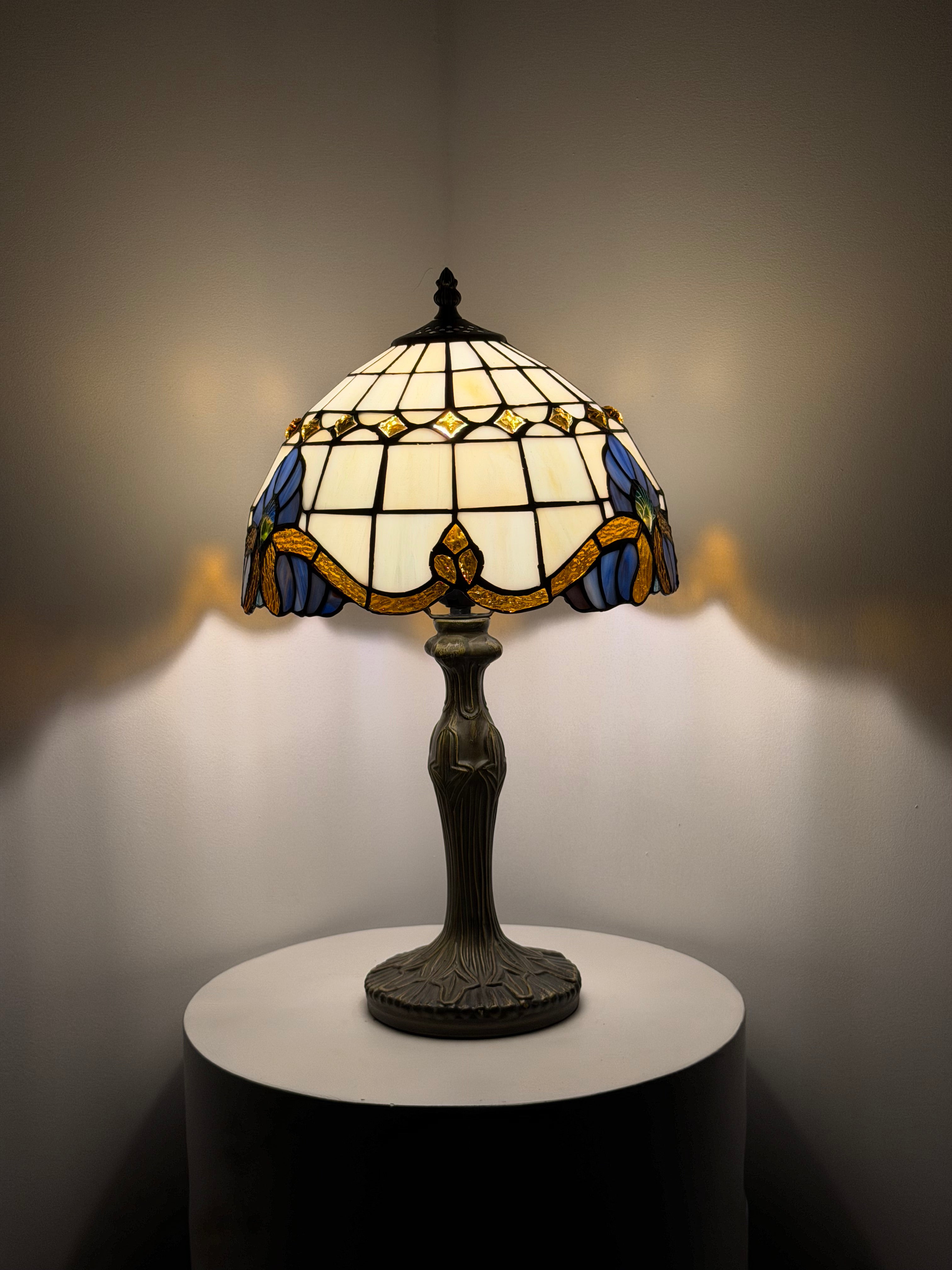 Bordslampa – Geometric Ivory Glow 30Ø