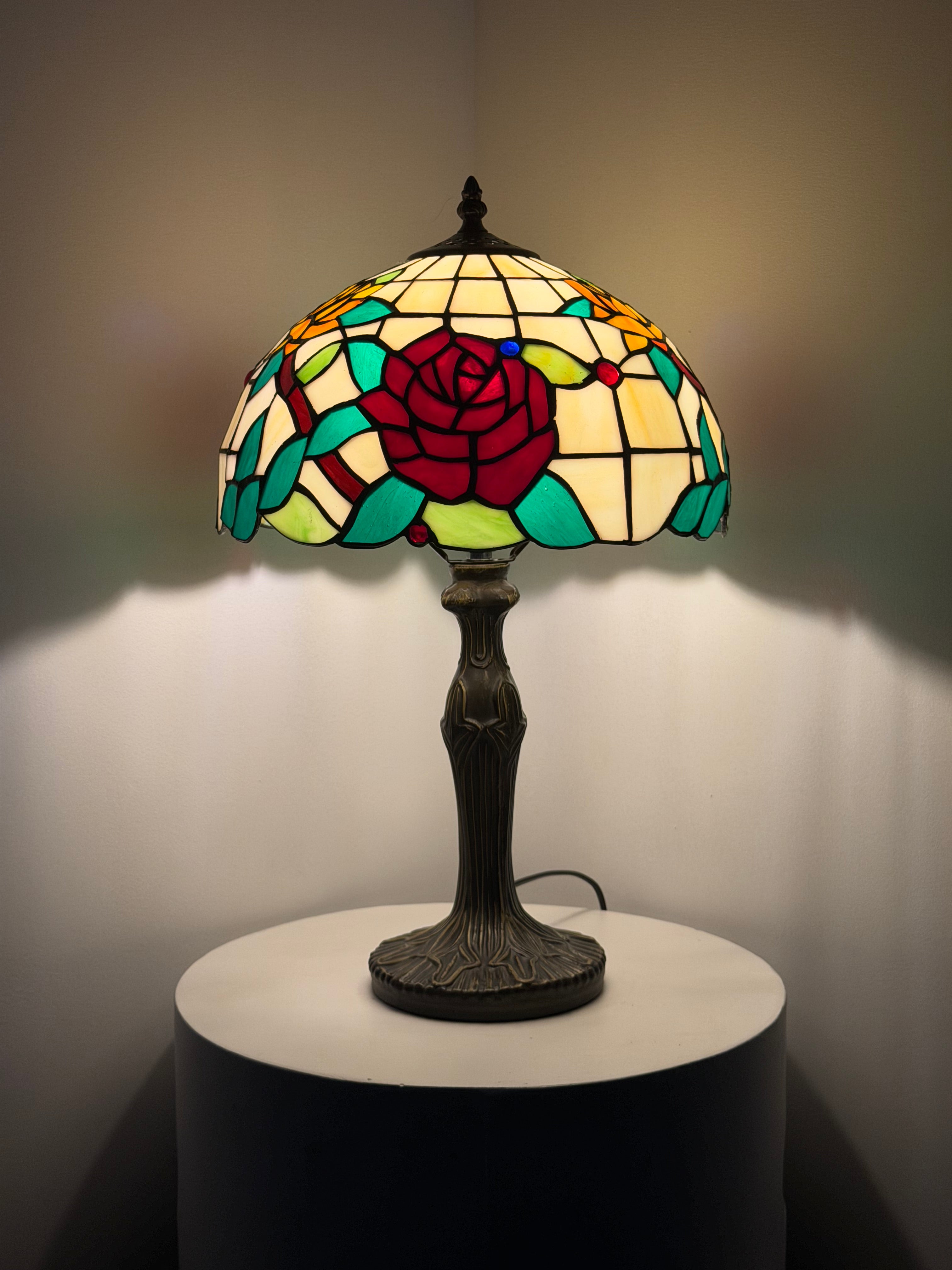Bordslampa – Garden Roses Ivory 30Ø