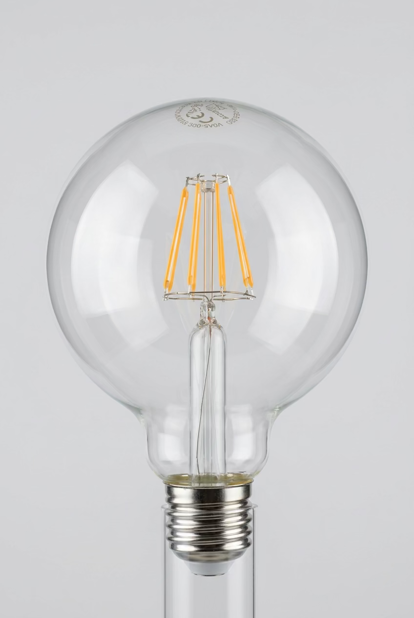 LED-lampa E27 G95 – 8 W 2200 K Dimbar