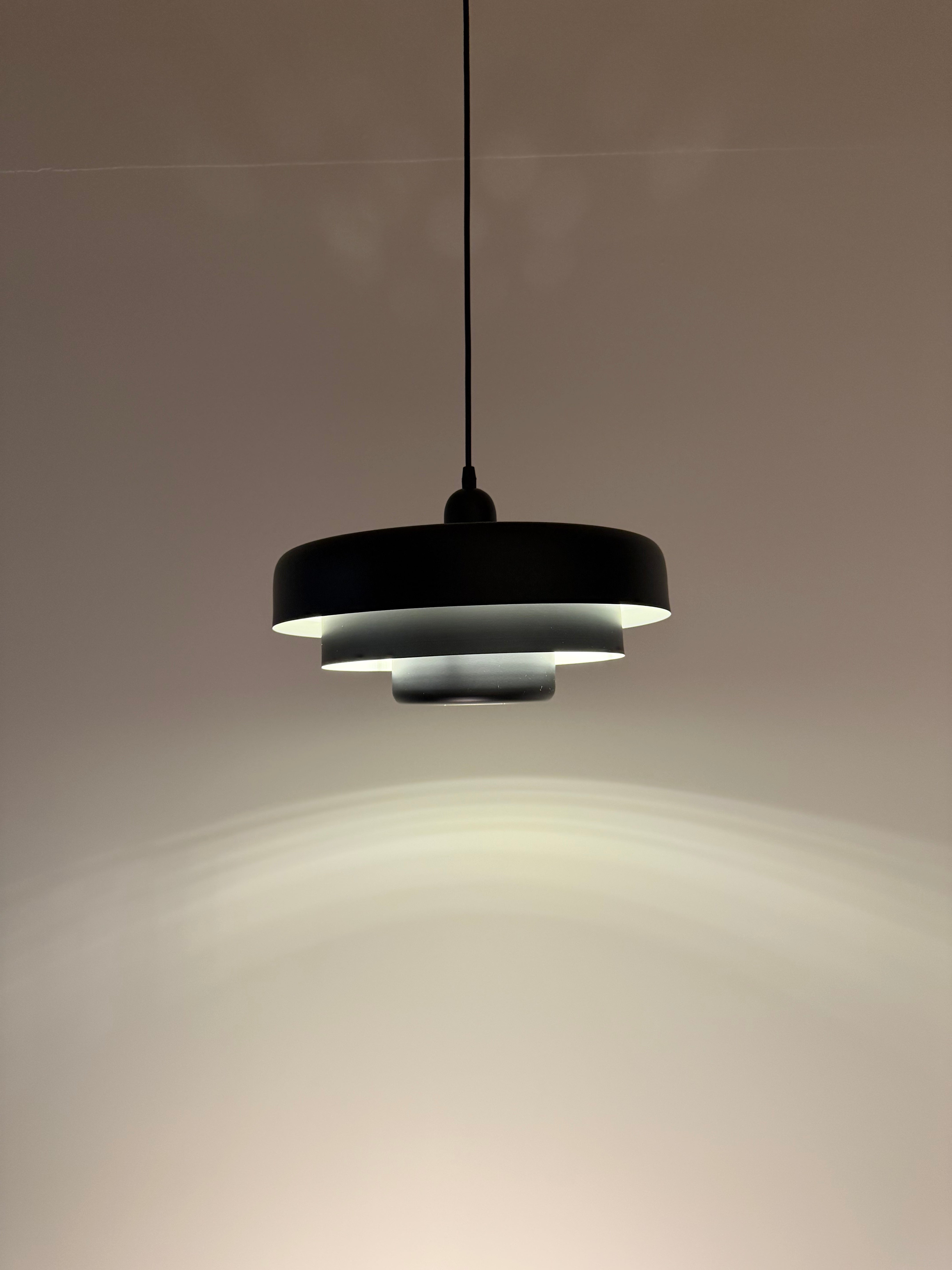 Taklampa Mid-Century Svart