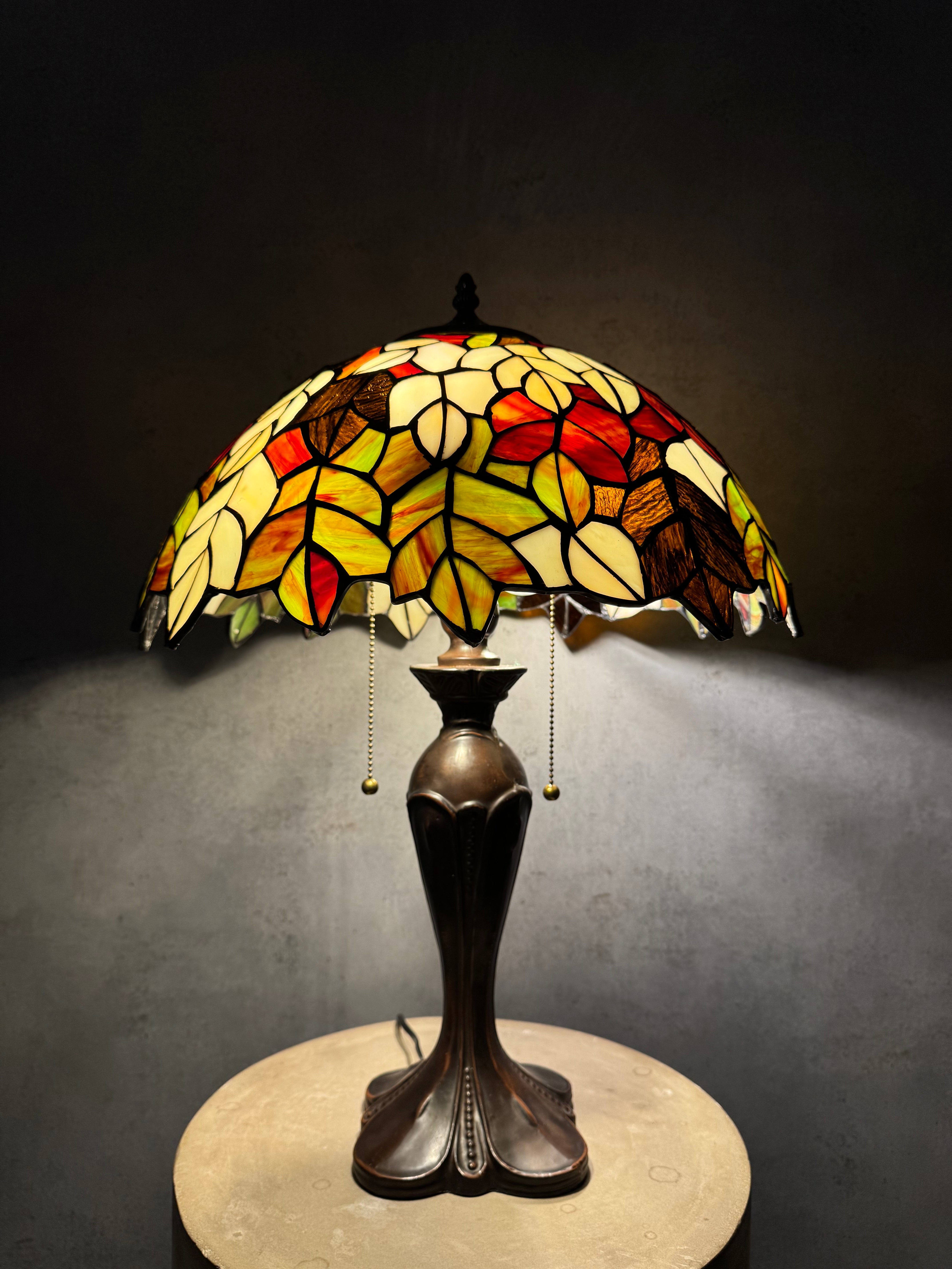 Tiffany Bruna Blad 40cm