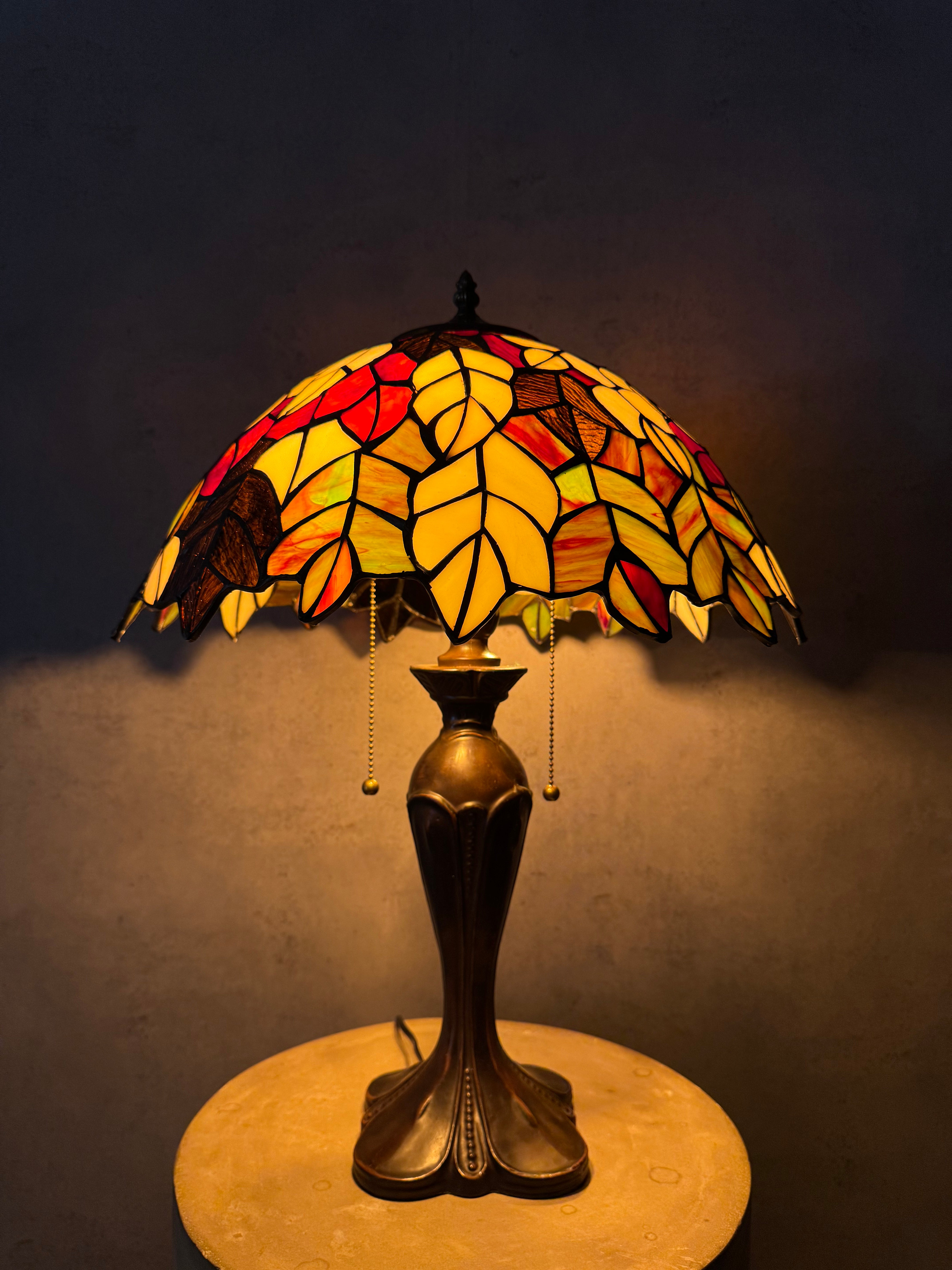 Tiffany Bruna Blad 40cm