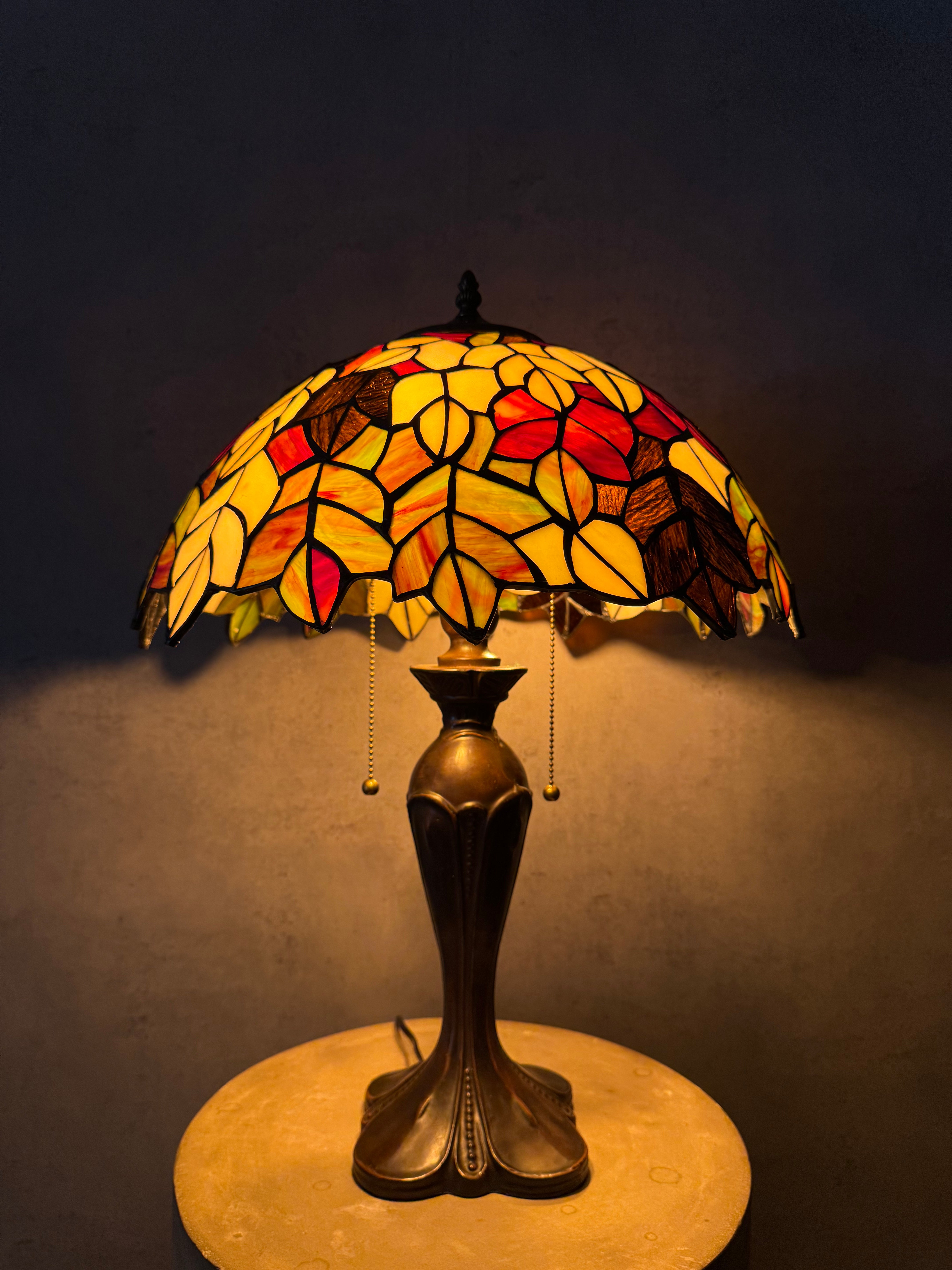 Tiffany Bruna Blad 40cm