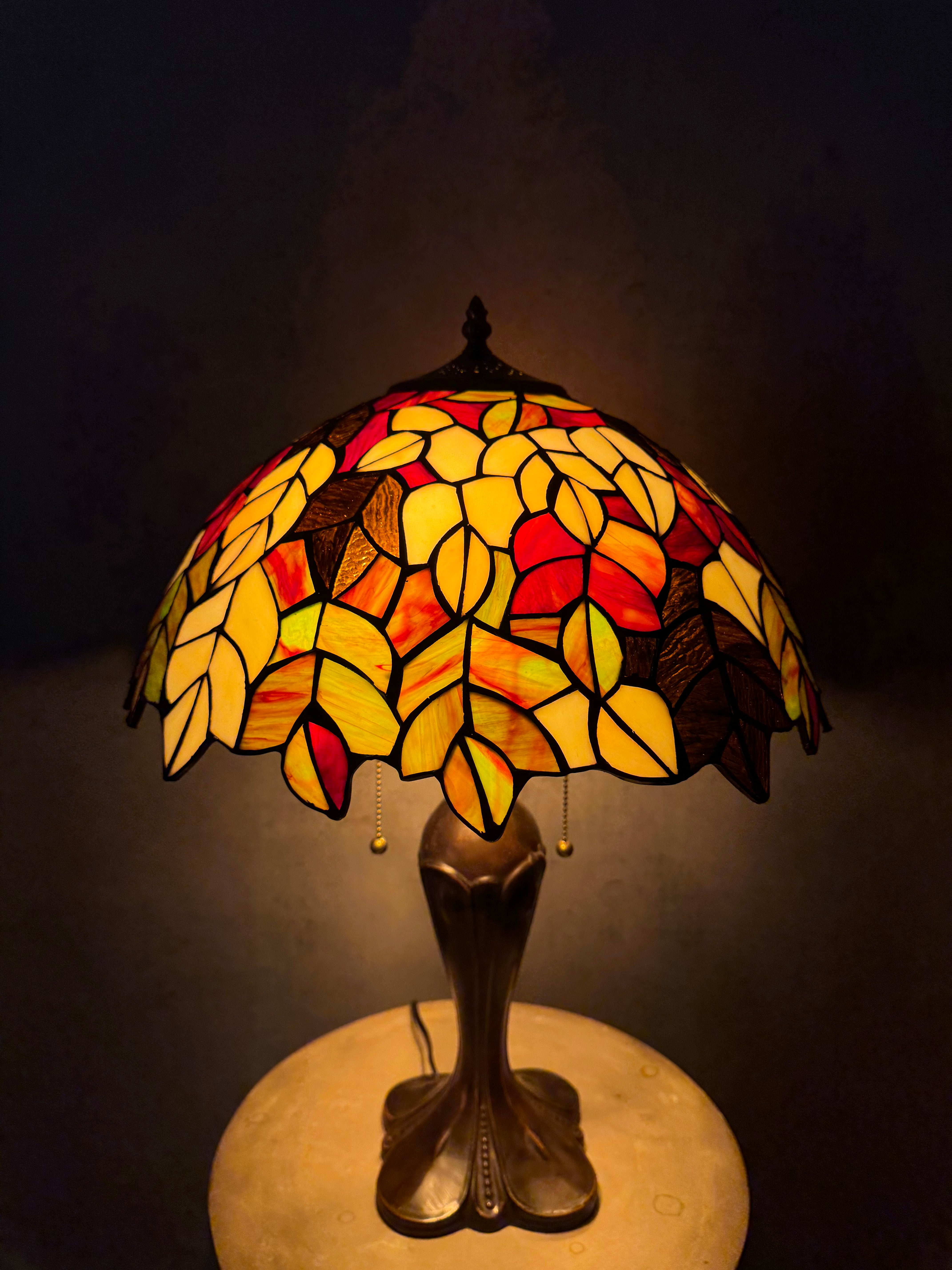 Tiffany Bruna Blad 40cm