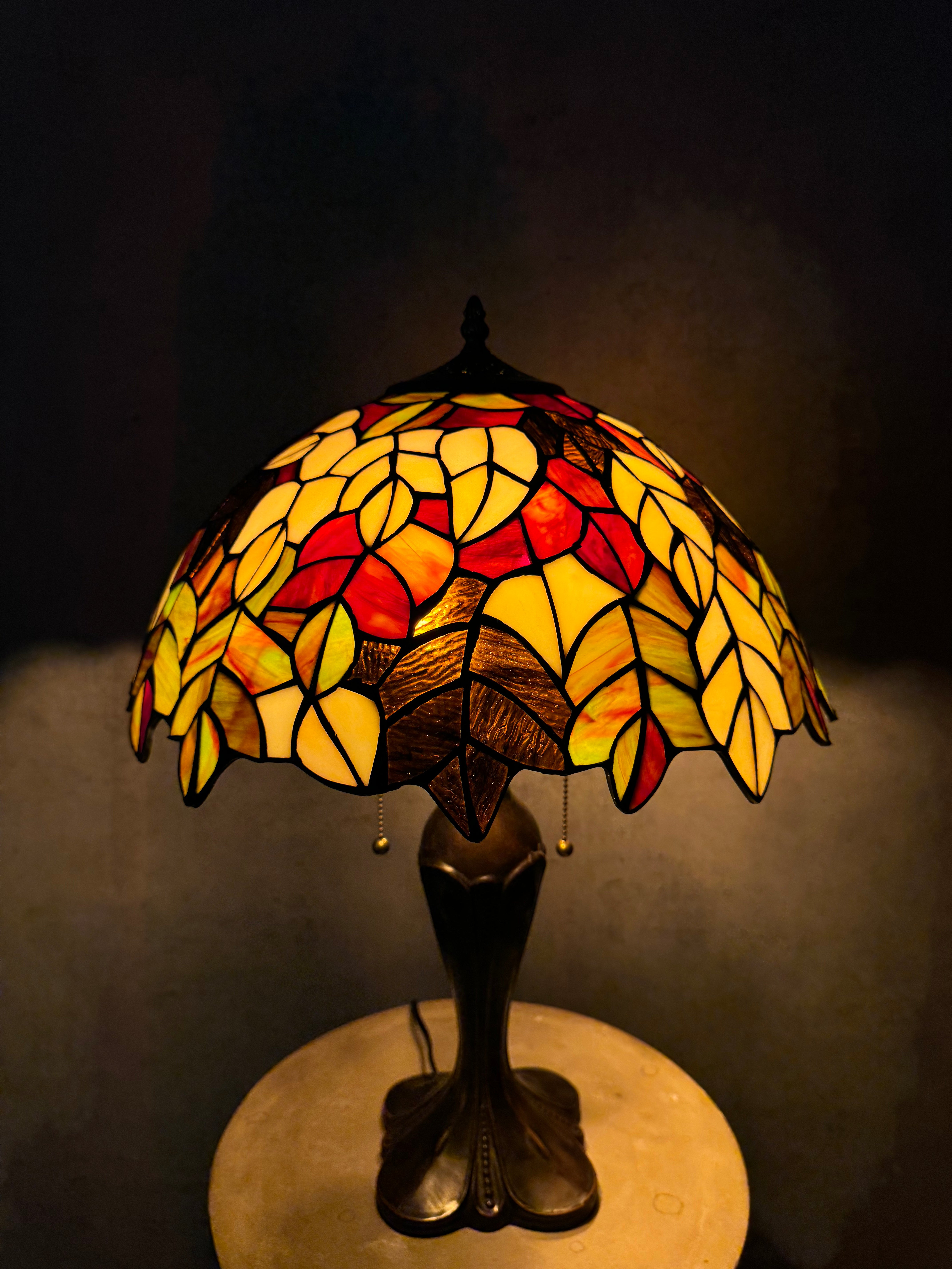 Tiffany Bruna Blad 40cm