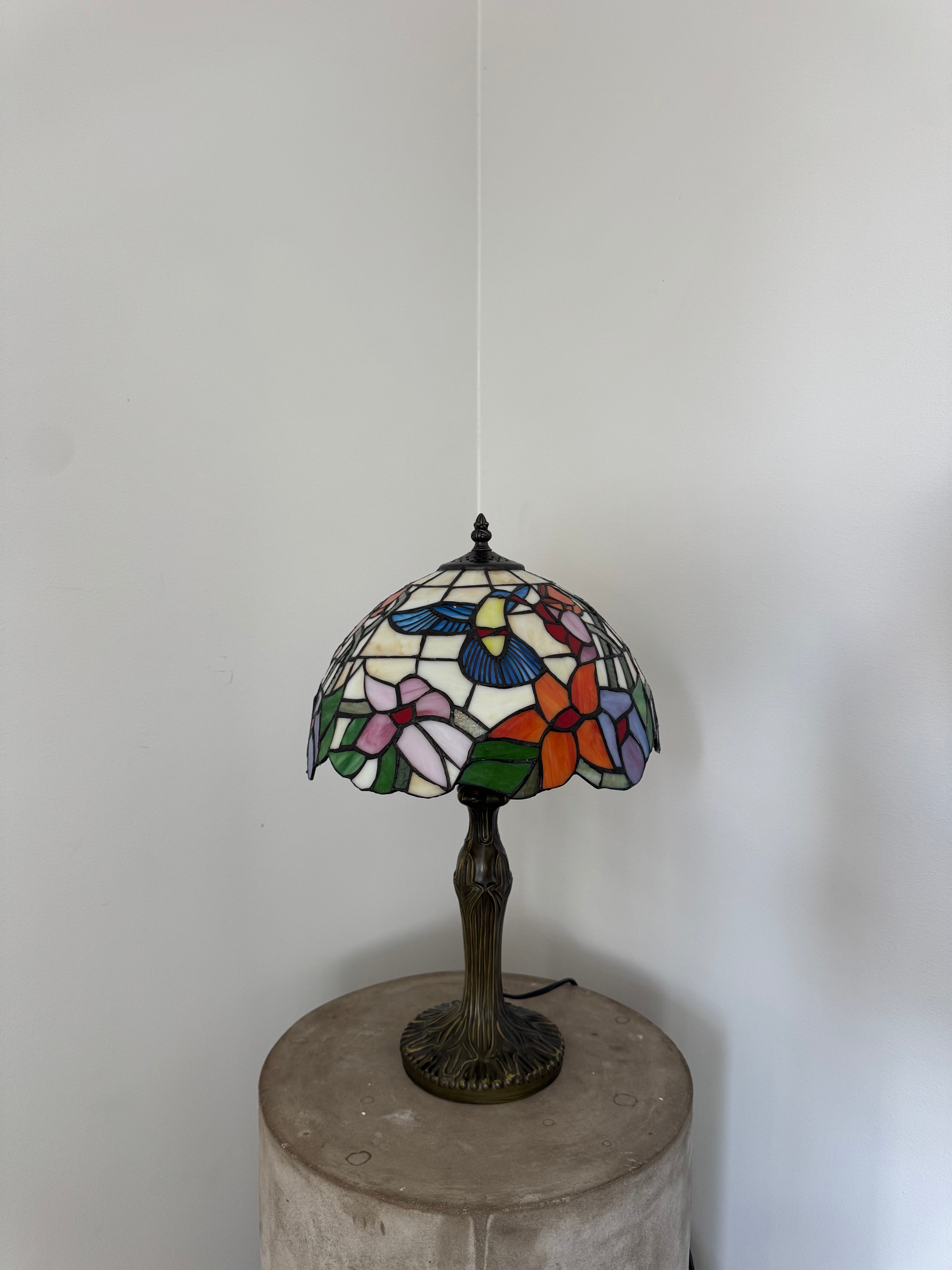Tiffany Bordslampa Birds Hummingbird 30Ø