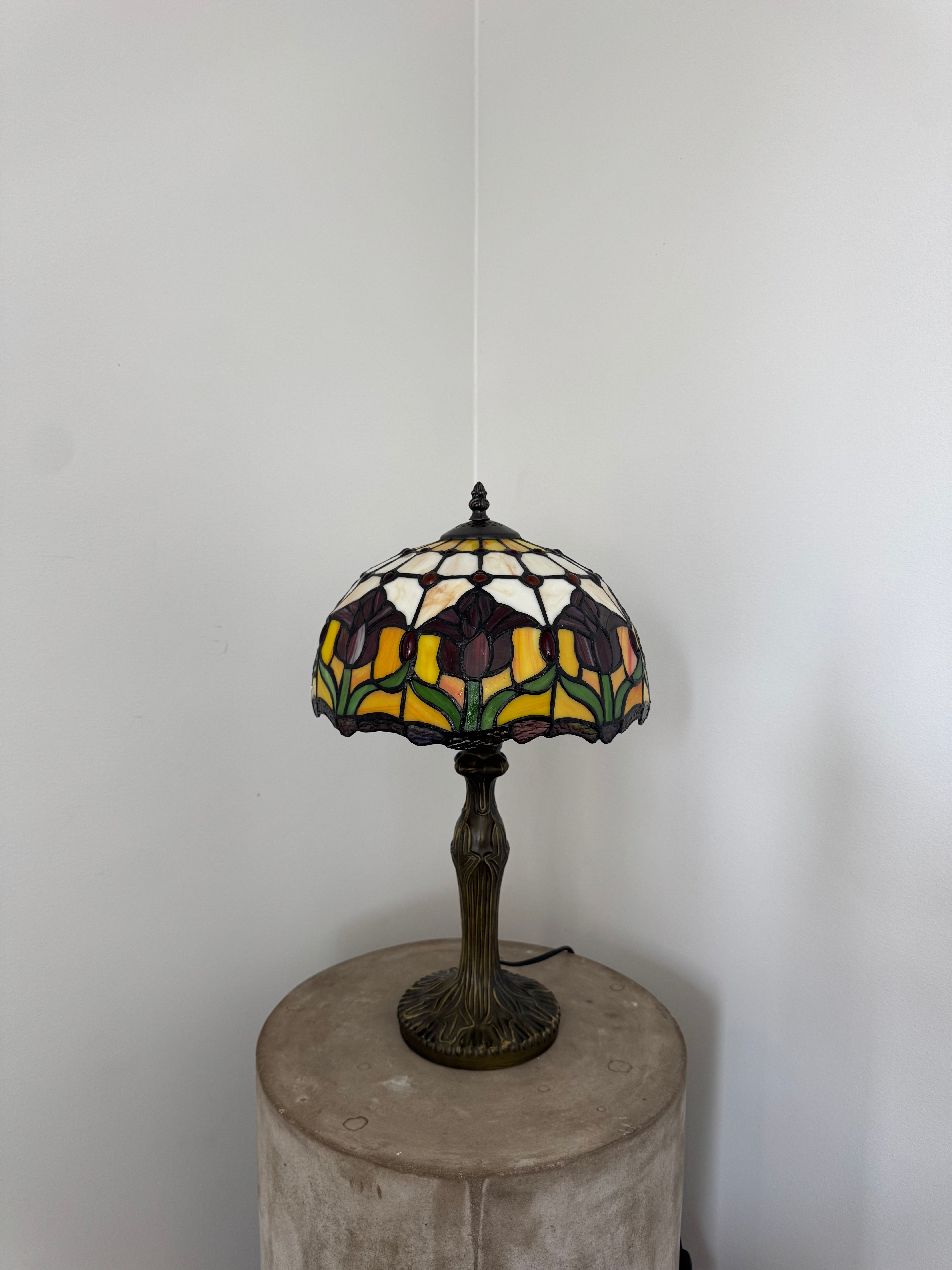 Tiffany Bordslampa Tulip Orange Garden 30Ø