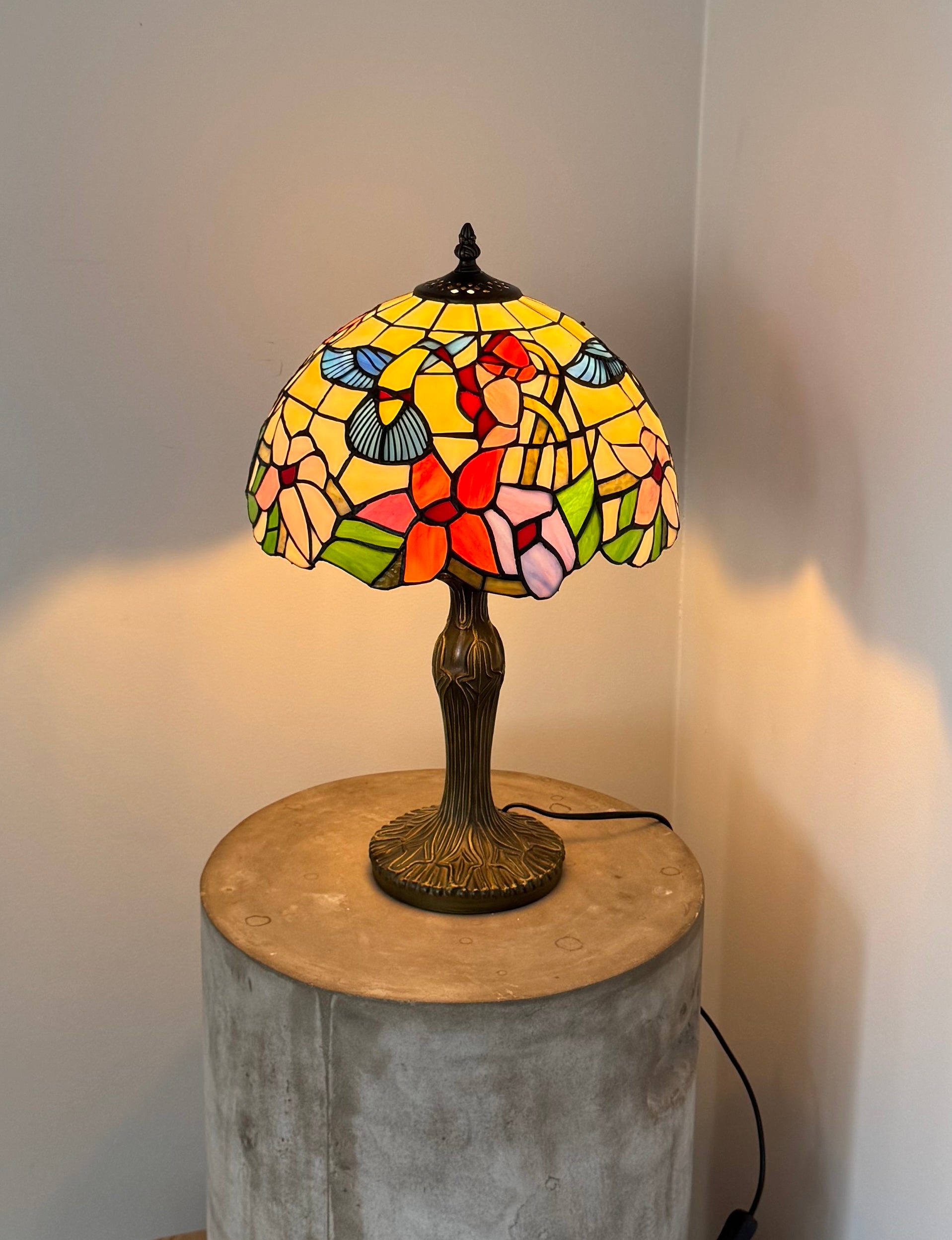 Tiffany Bordslampa Birds Hummingbird 30Ø