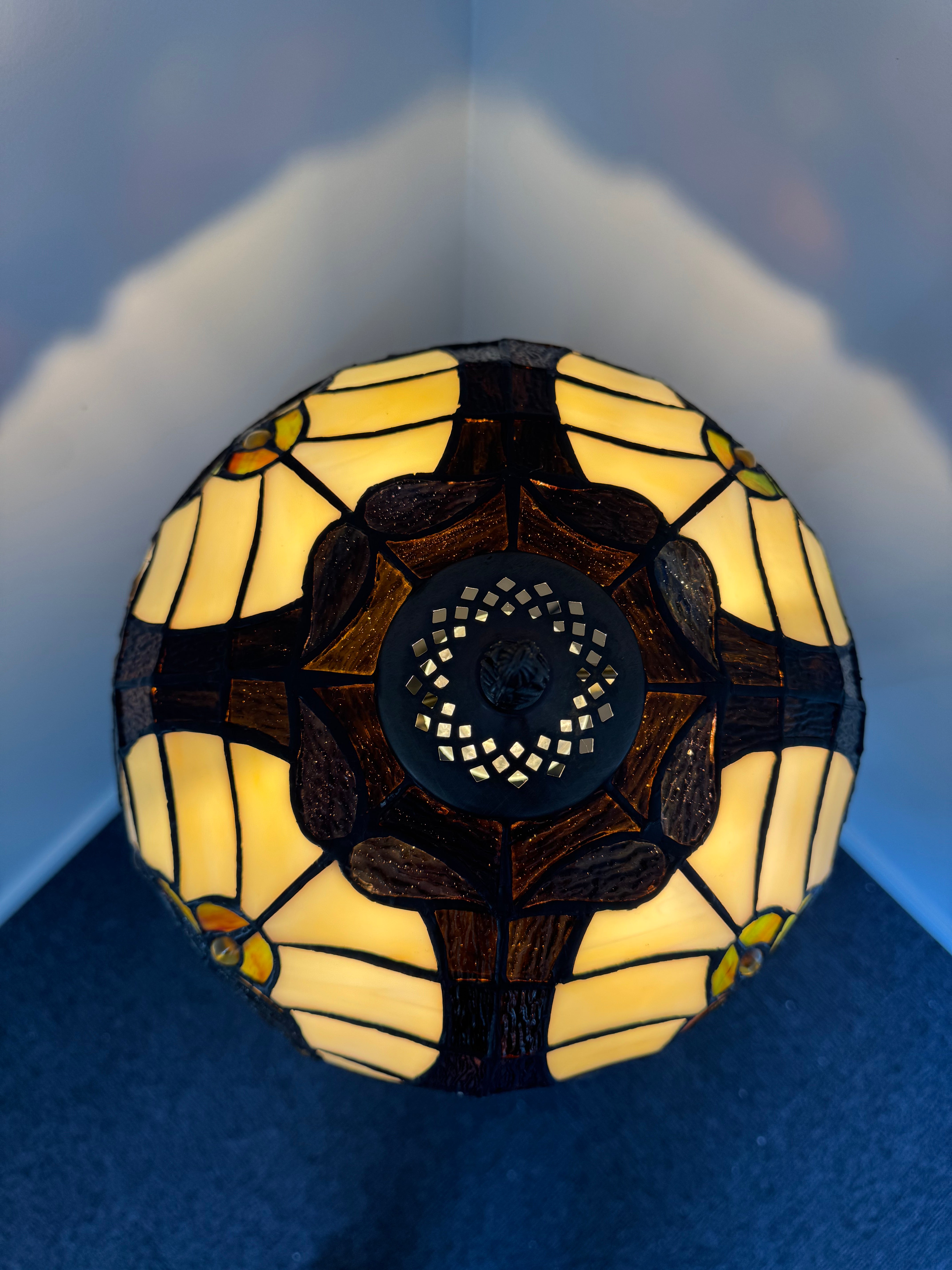 Tiffany Bordslampa Geometric Castle Barrock 30Ø