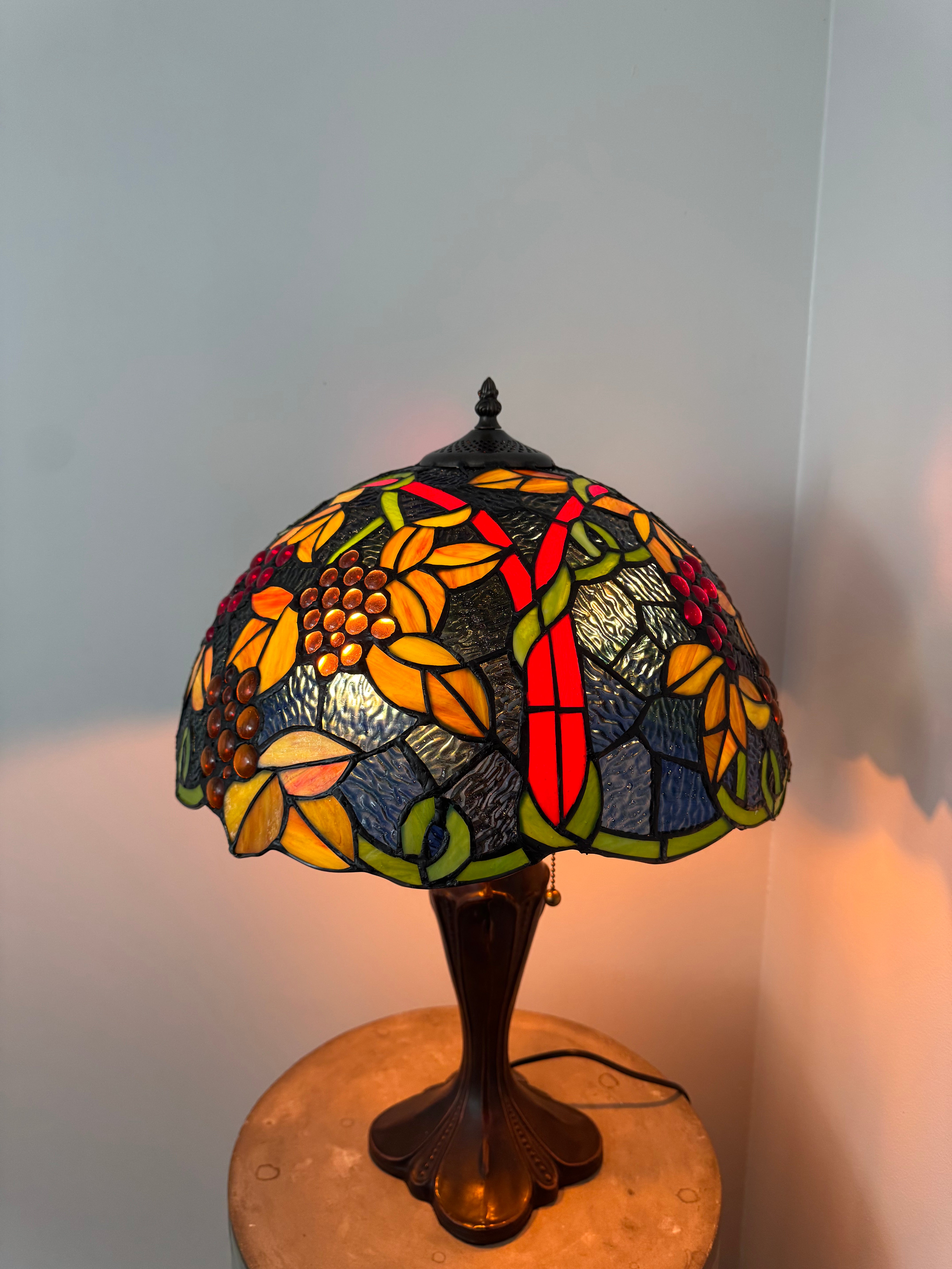Tiffany Bordslampa Flowers Classic Grapes 40Ø