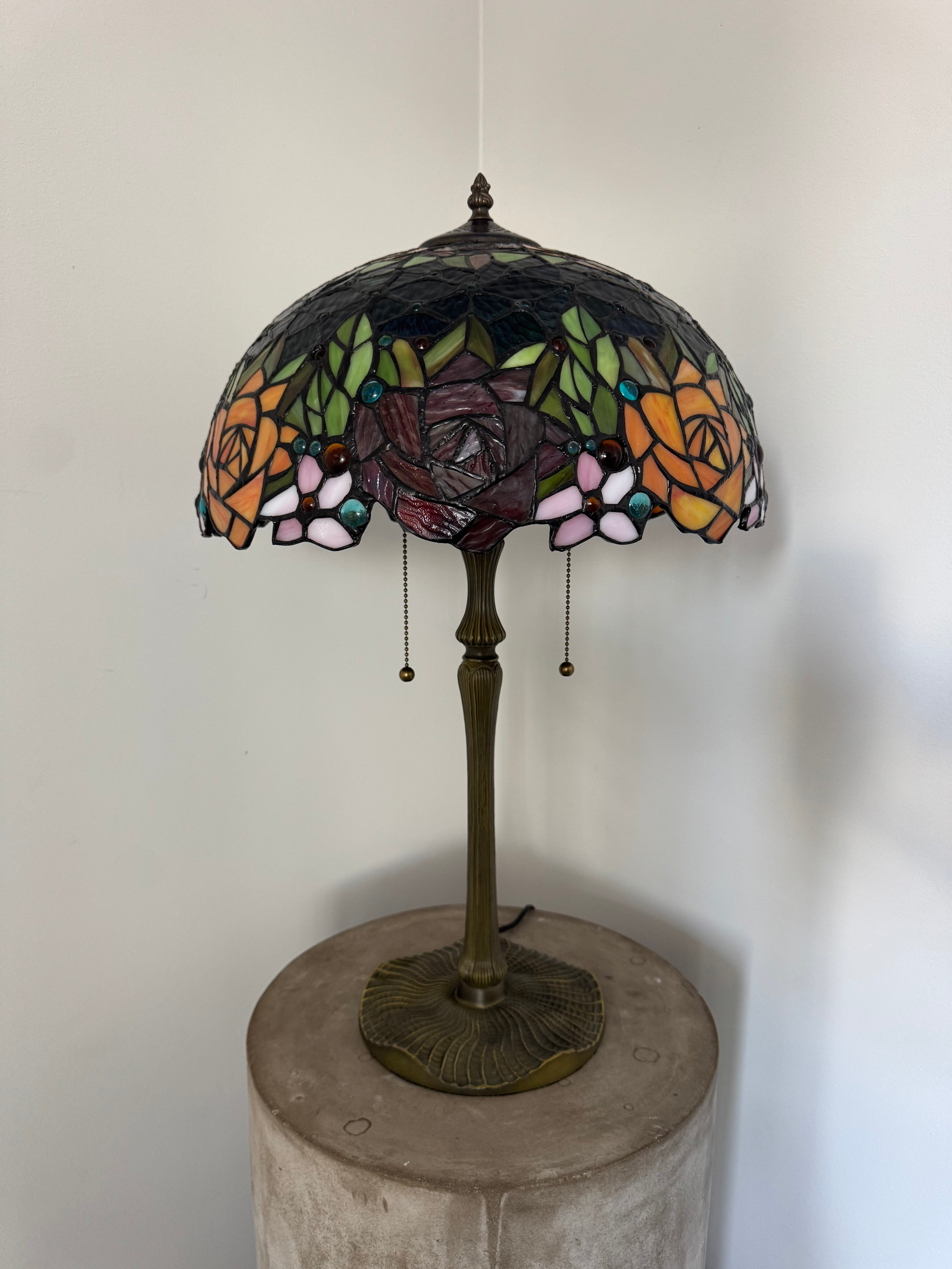 Tiffany Bordslampa Flowers Classic Roses 40Ø