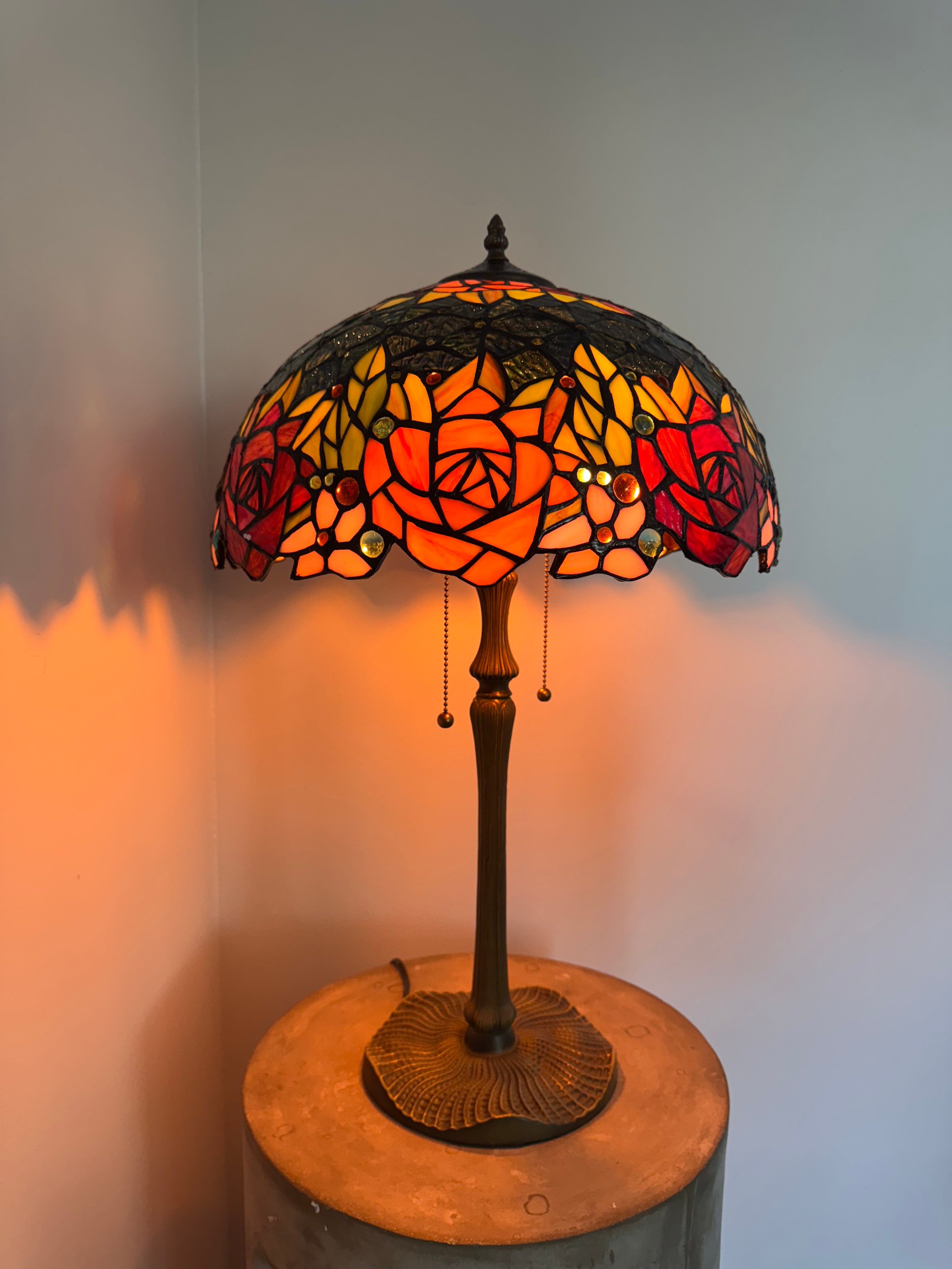 Tiffany Bordslampa Flowers Classic Roses 40Ø