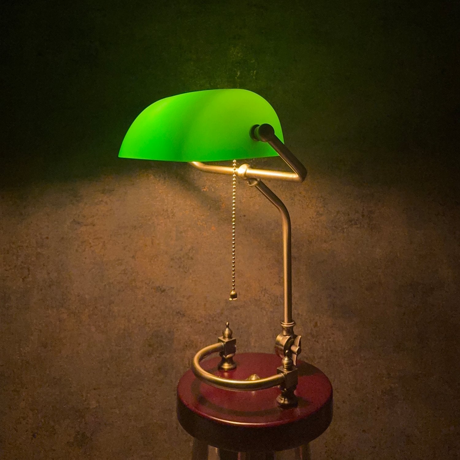 Bordslampa Banklampa 40x25cm Ställbar träfot