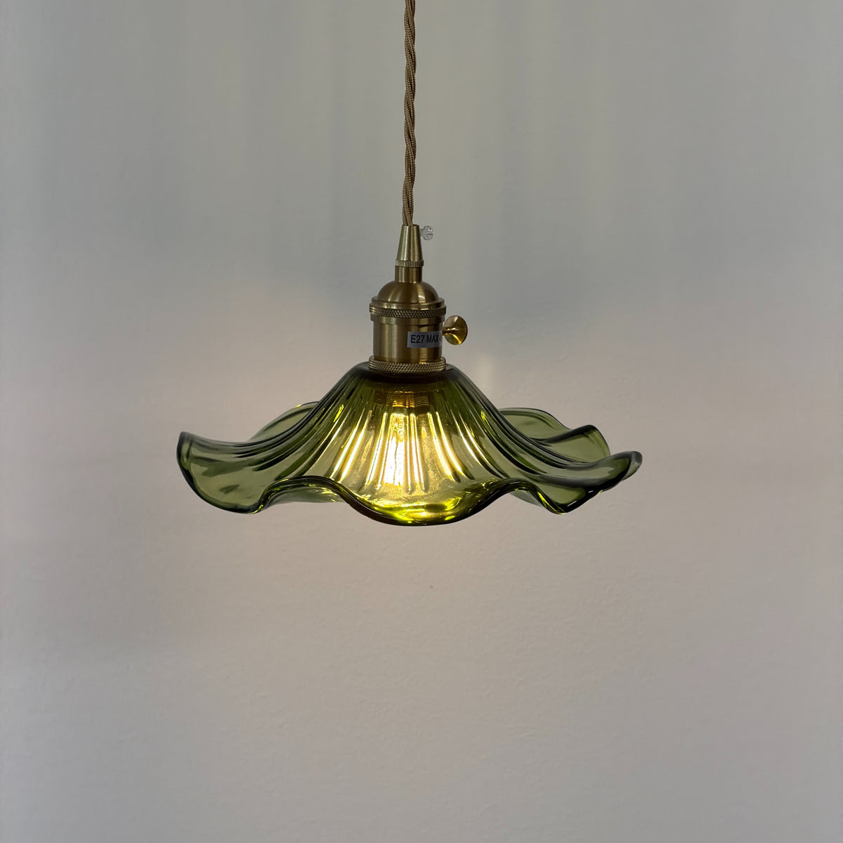 HIBISKUS 22 Pendellampa Grön – Taklampa i glas