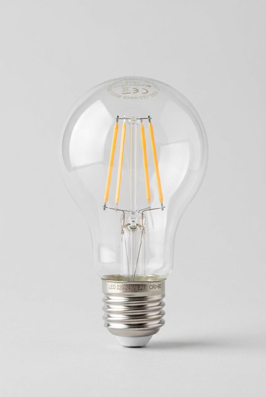 LED-lampa E27 A60 – 6 W 2700 K Dimbar