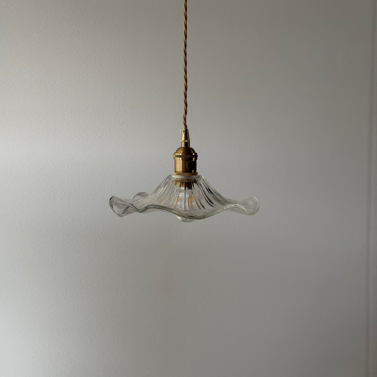 HIBISKUS 22 Pendellampa Transparent – Taklampa i glas