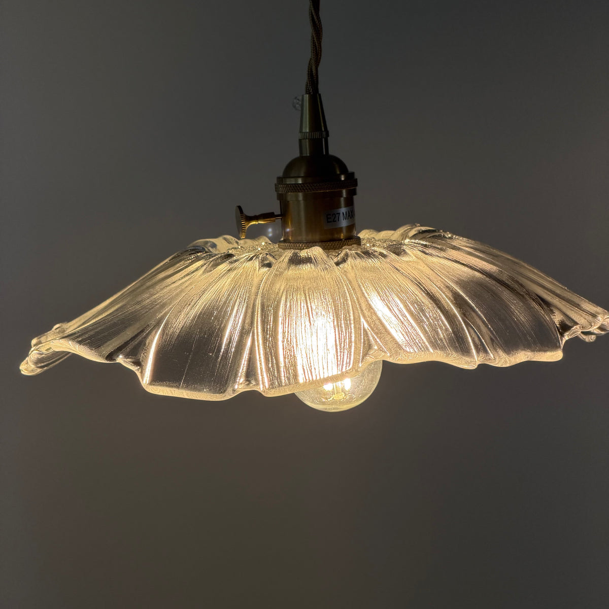 LOTUS 26 Pendellampa Transparent – Taklampa i glas