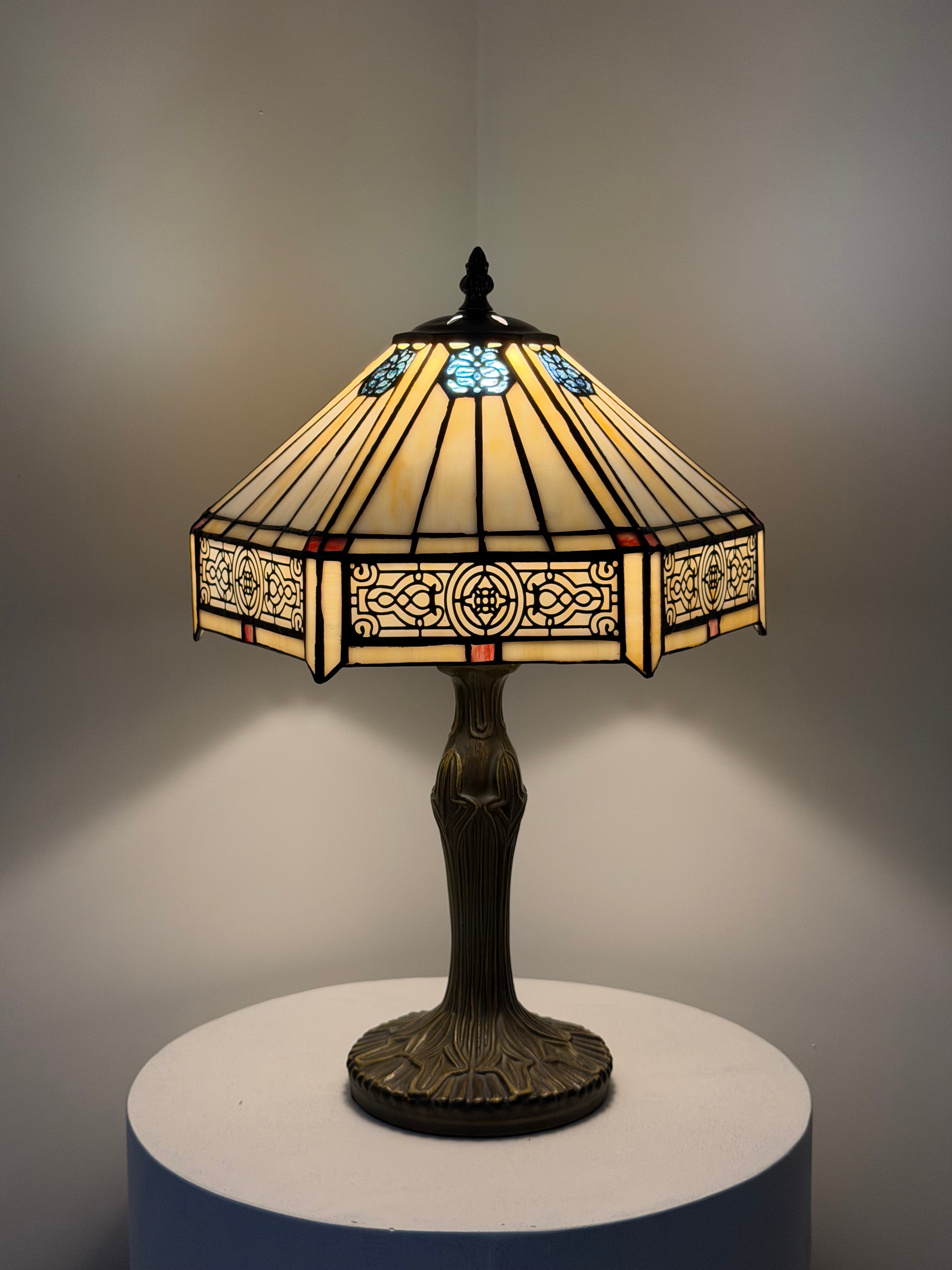 Bordslampa – Geometric Cream Glow 30Ø