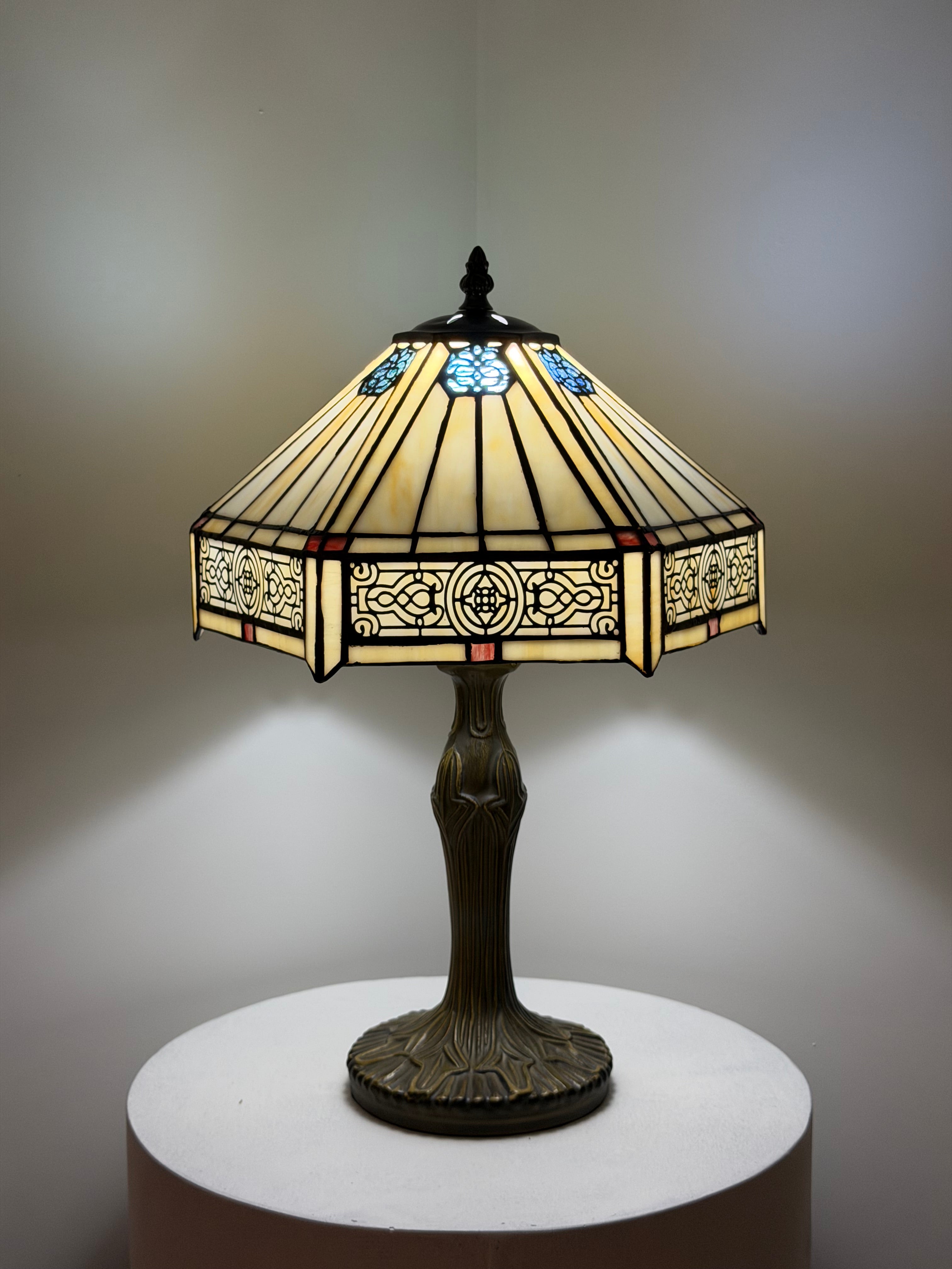 Bordslampa – Geometric Cream Glow 30Ø