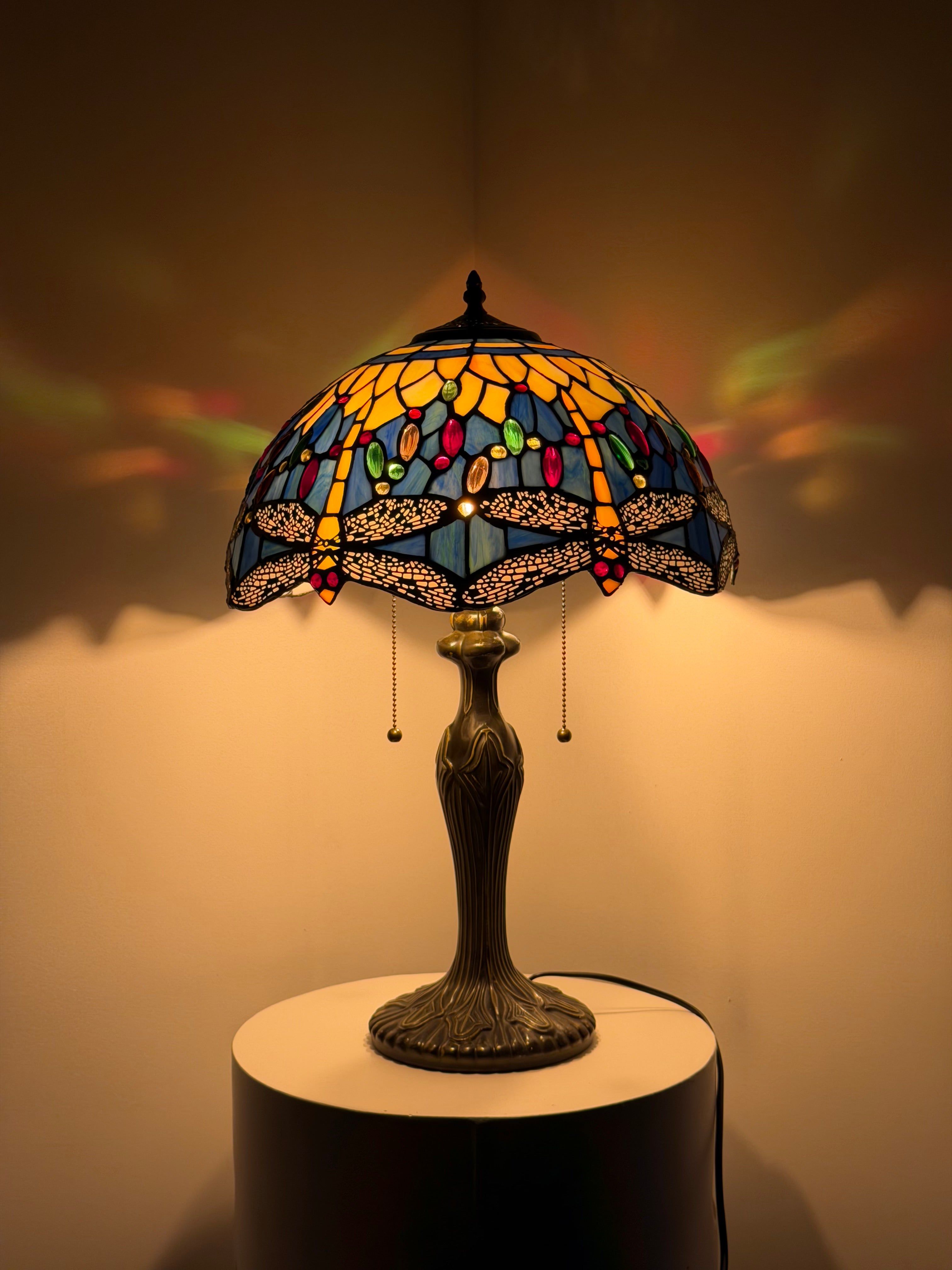 Bordslampa – Dragonfly Blue Spark 40Ø