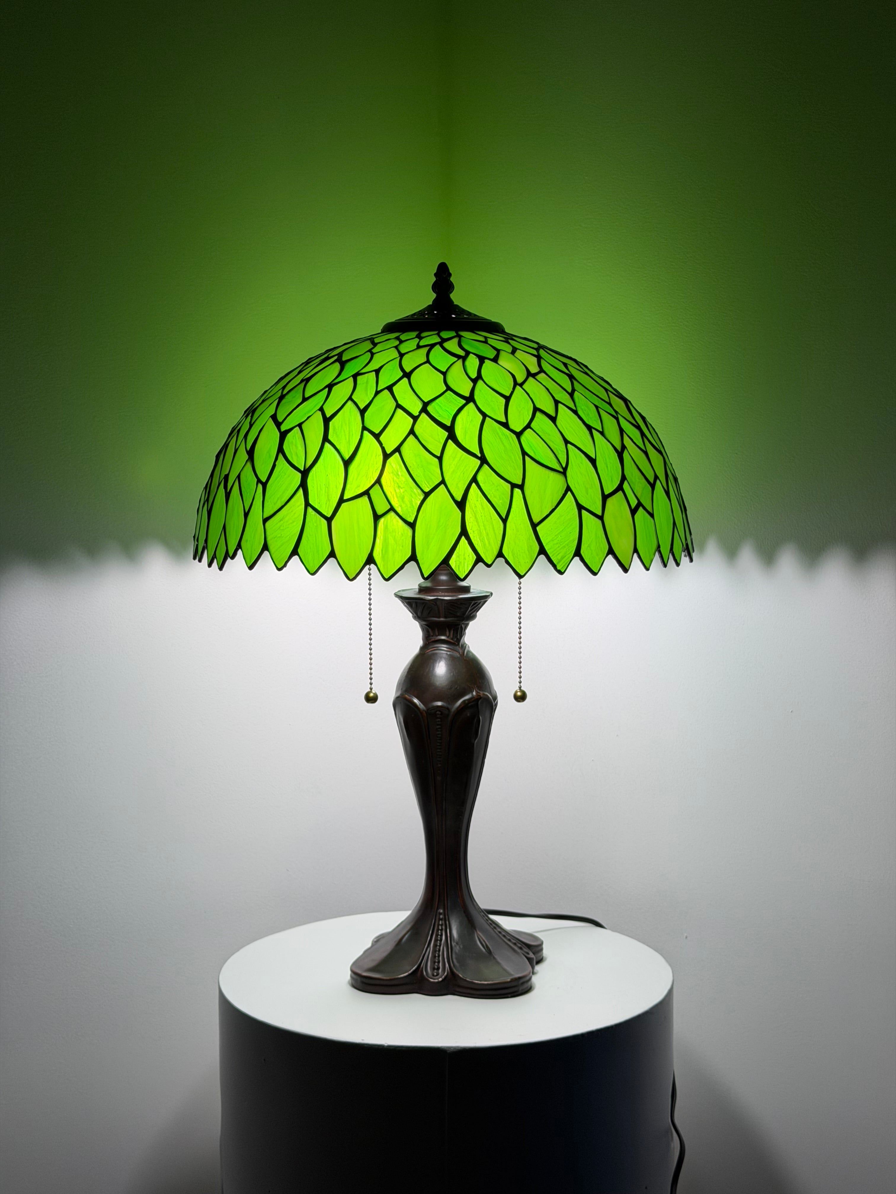 Bordslampa – Garden Leaves Green 2 40Ø