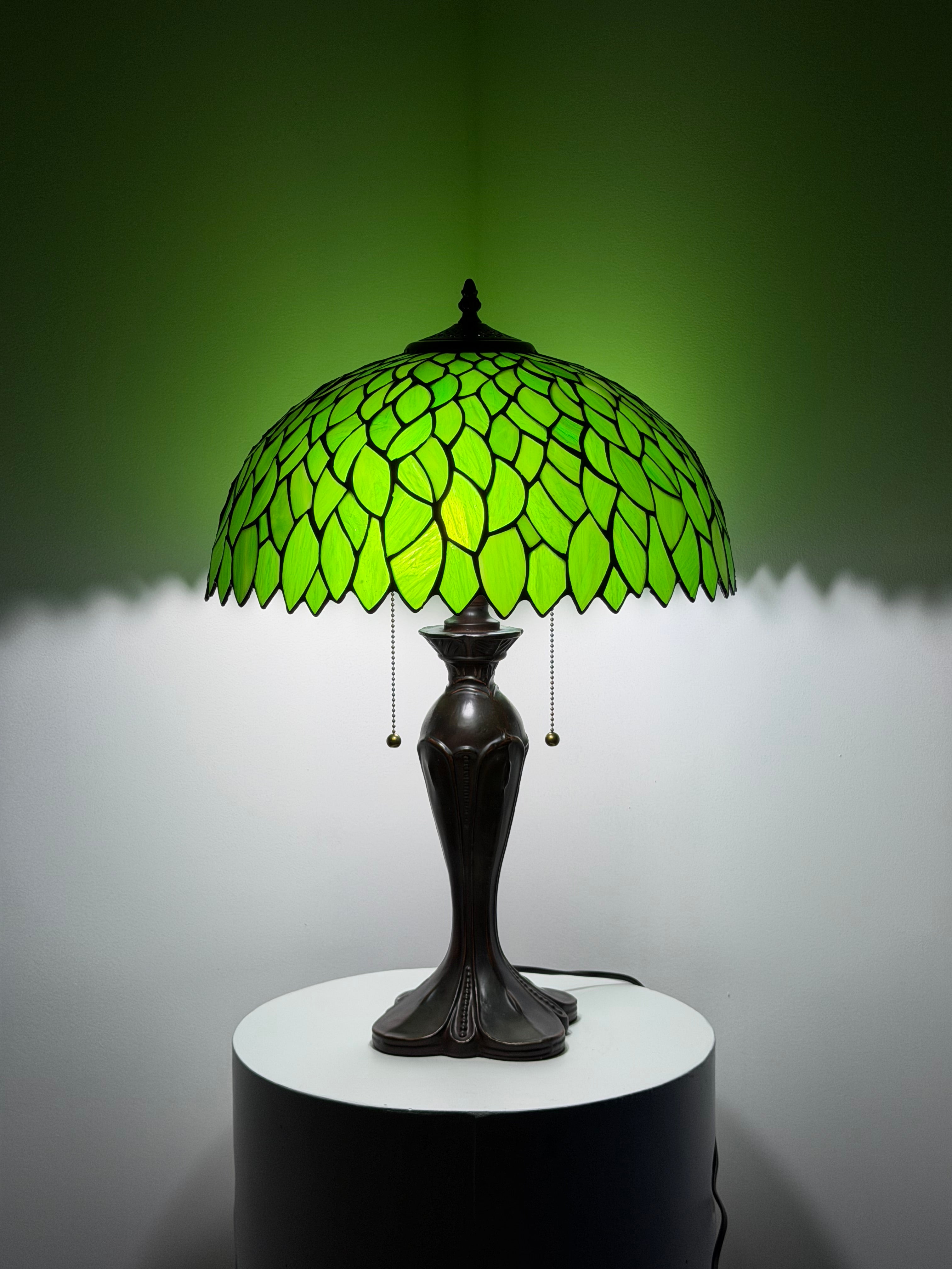 Bordslampa – Garden Leaves Green 2 40Ø