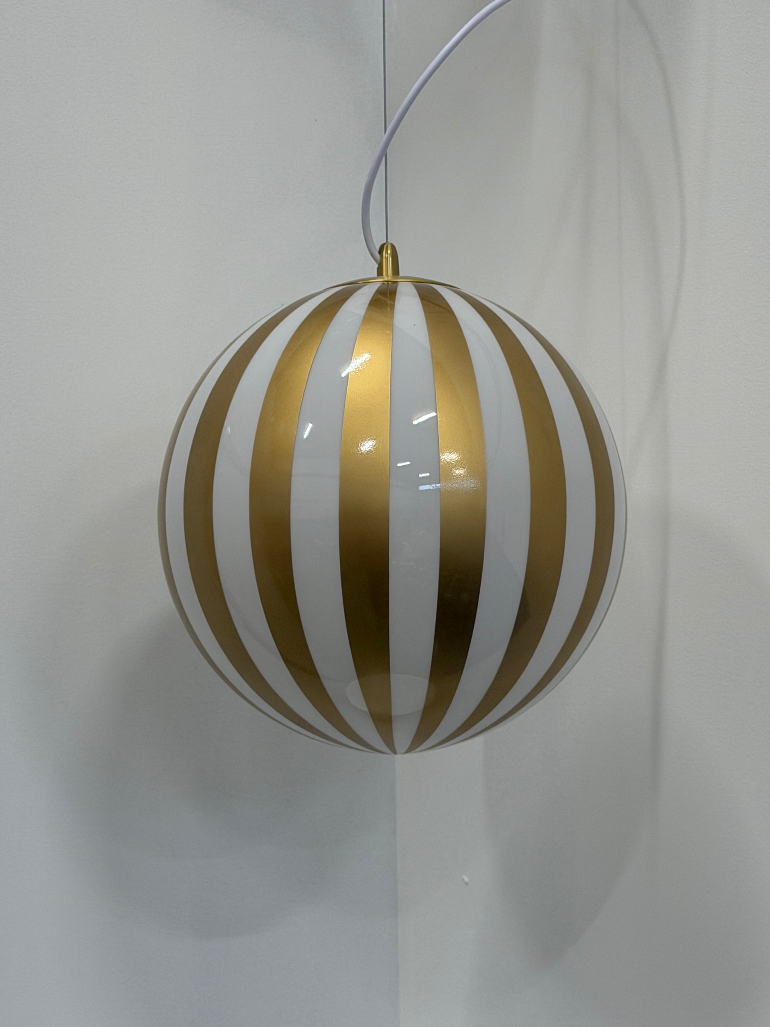 Taklampa Vertical Stripe Champagne