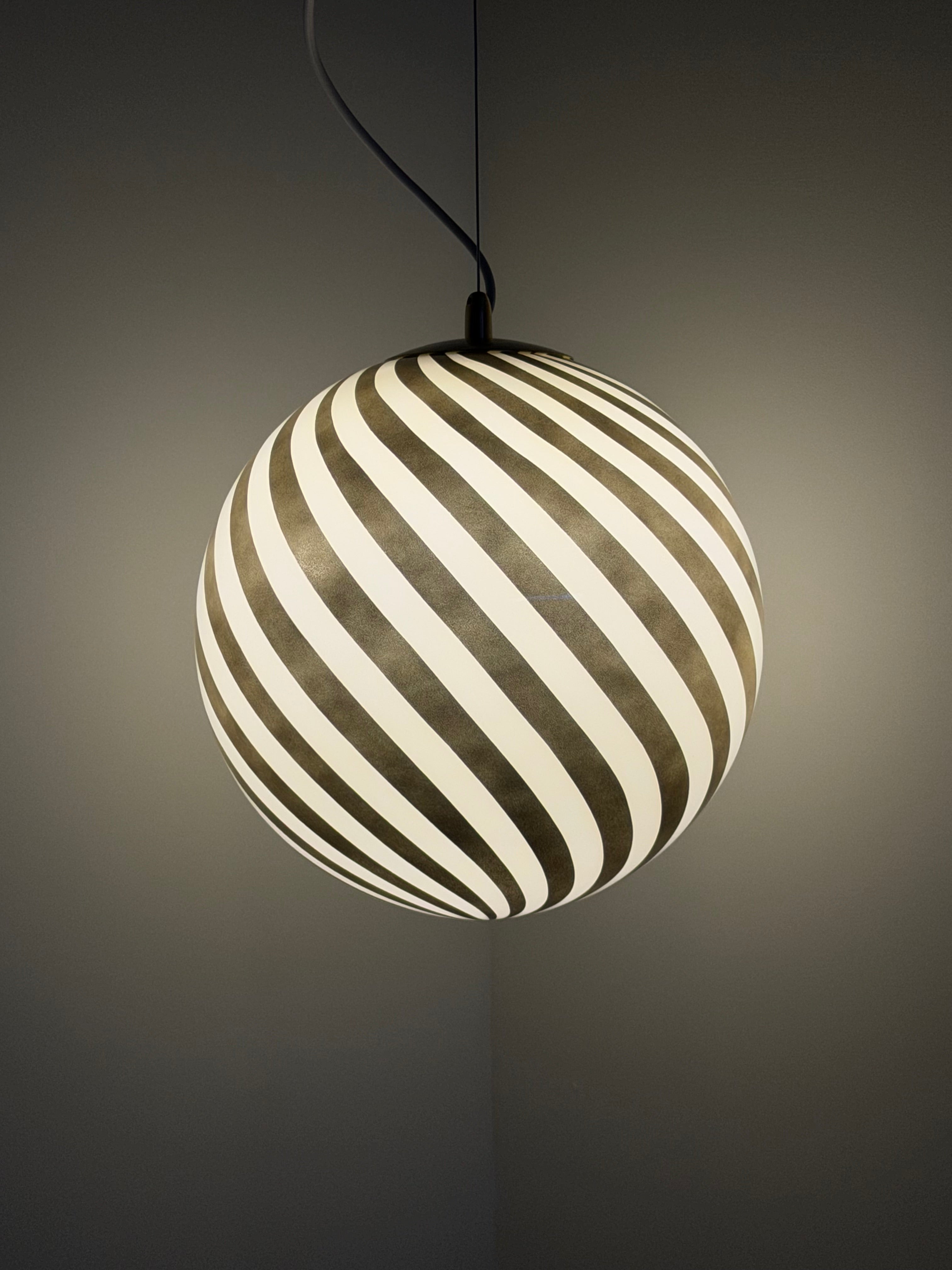 Taklampa Spiral Stripe Champagne