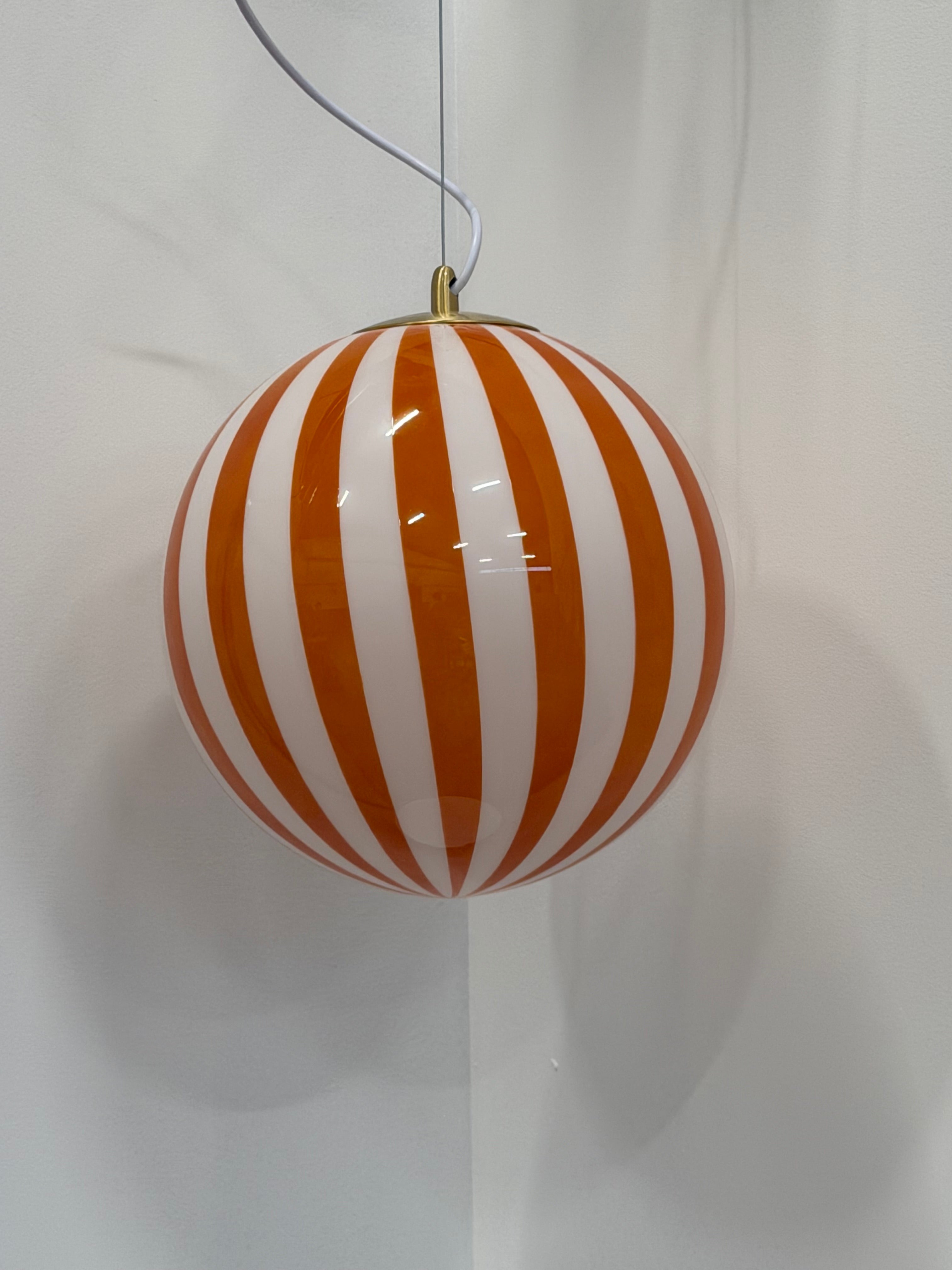 Taklampa Vertical Stripe Orange