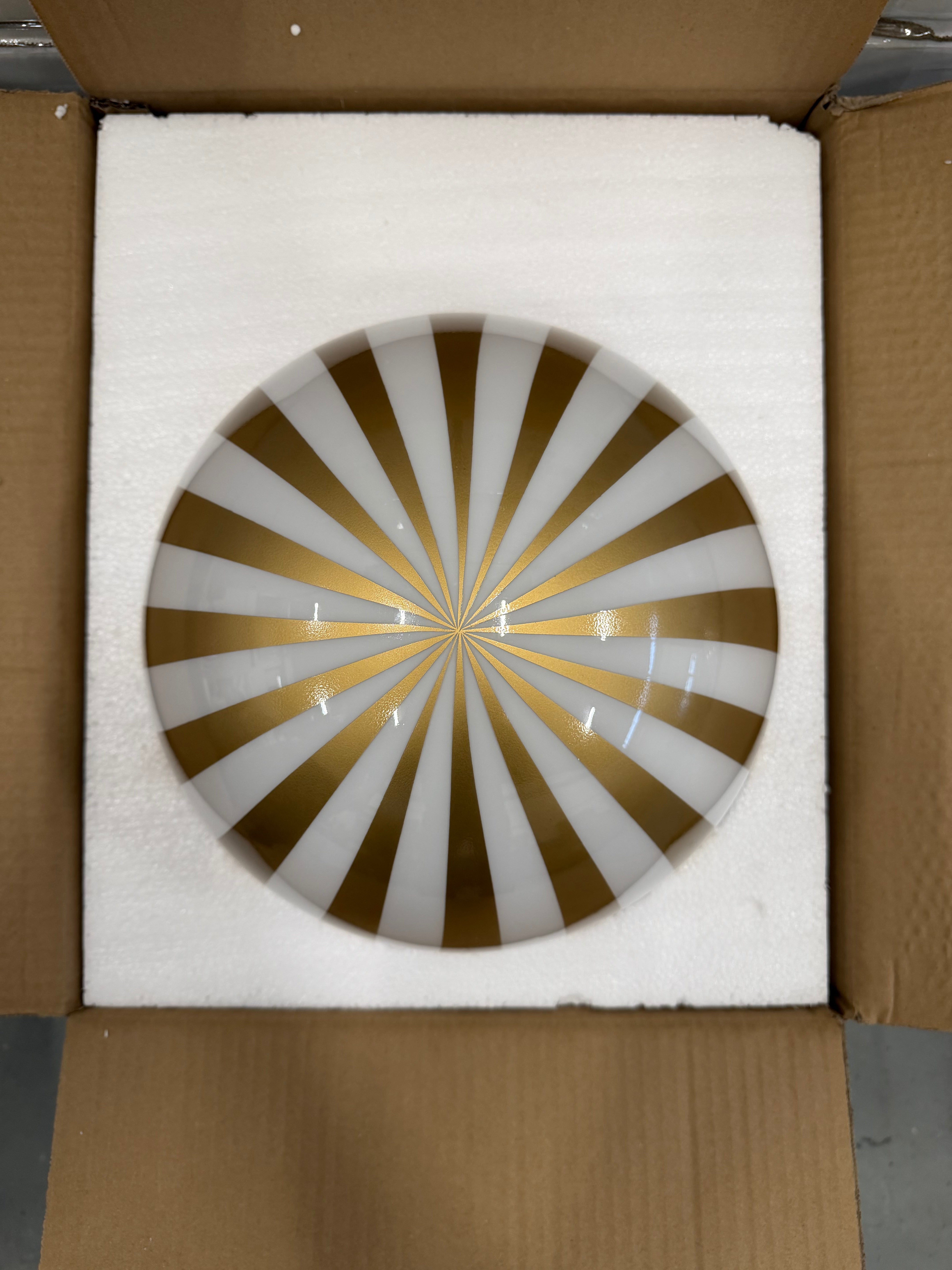 Taklampa Vertical Stripe Champagne