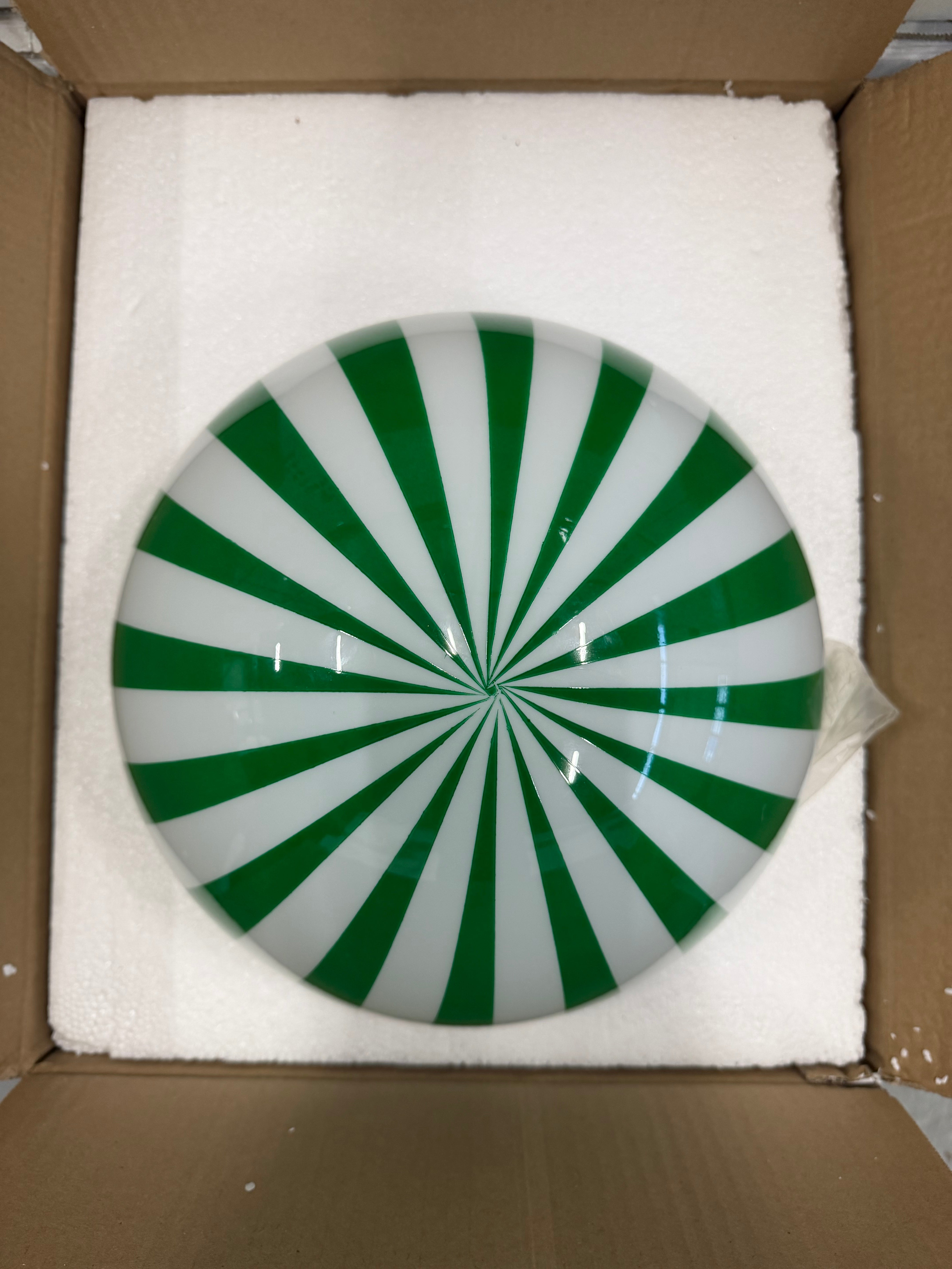 Taklampa Vertical Stripe Grön