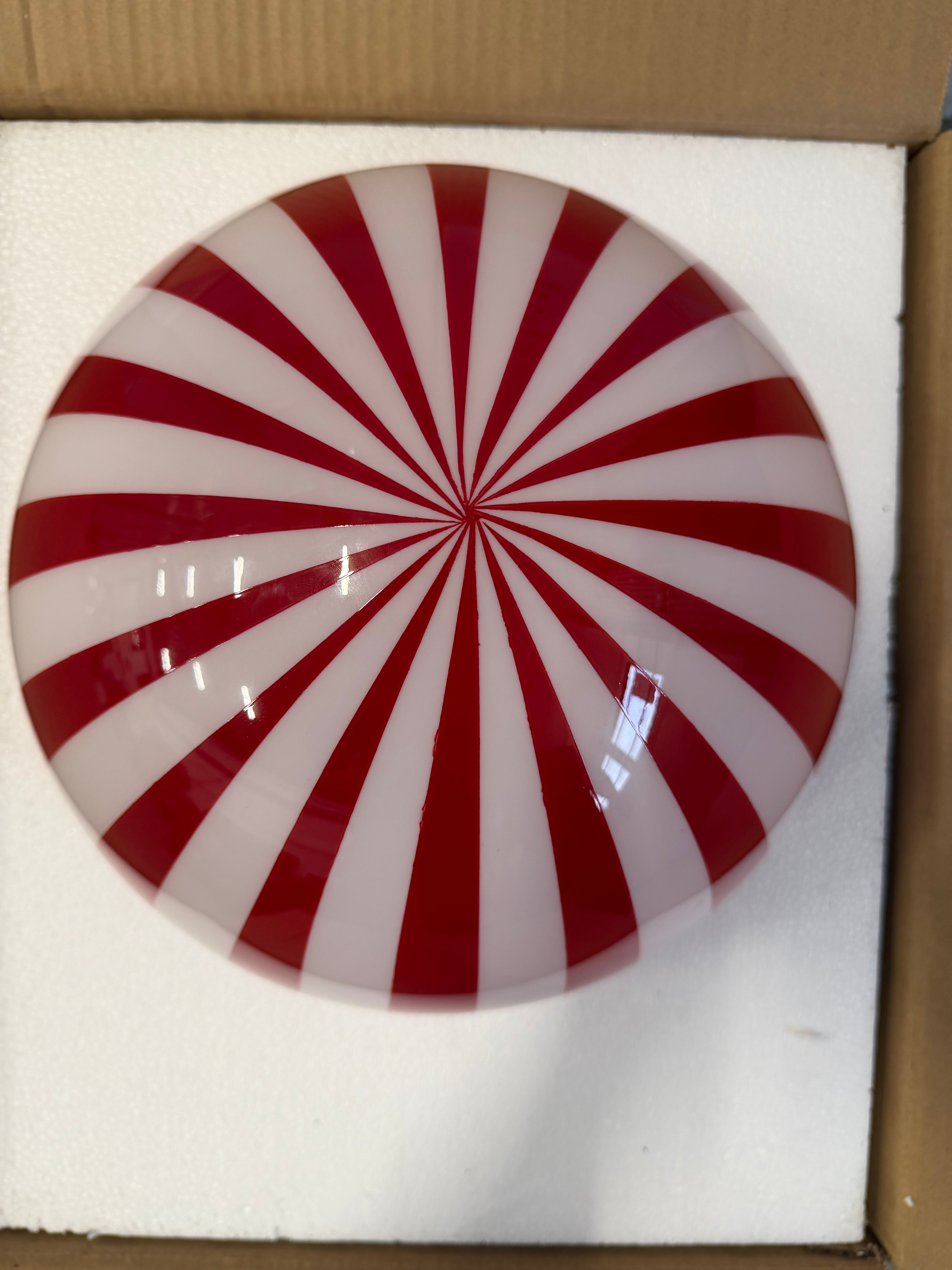 Taklampa Vertical Stripe Röd