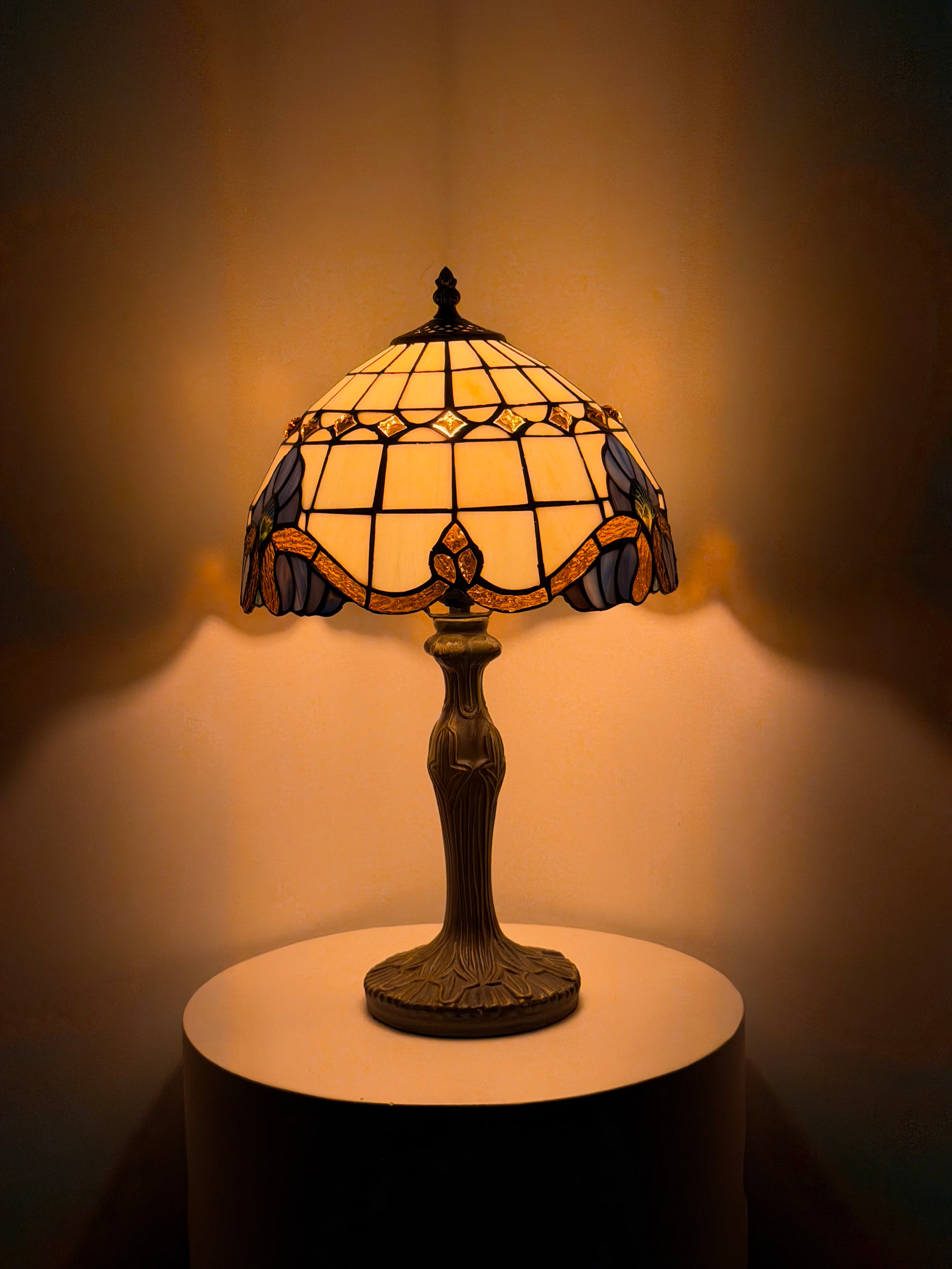 Bordslampa – Geometric Ivory Glow 30Ø