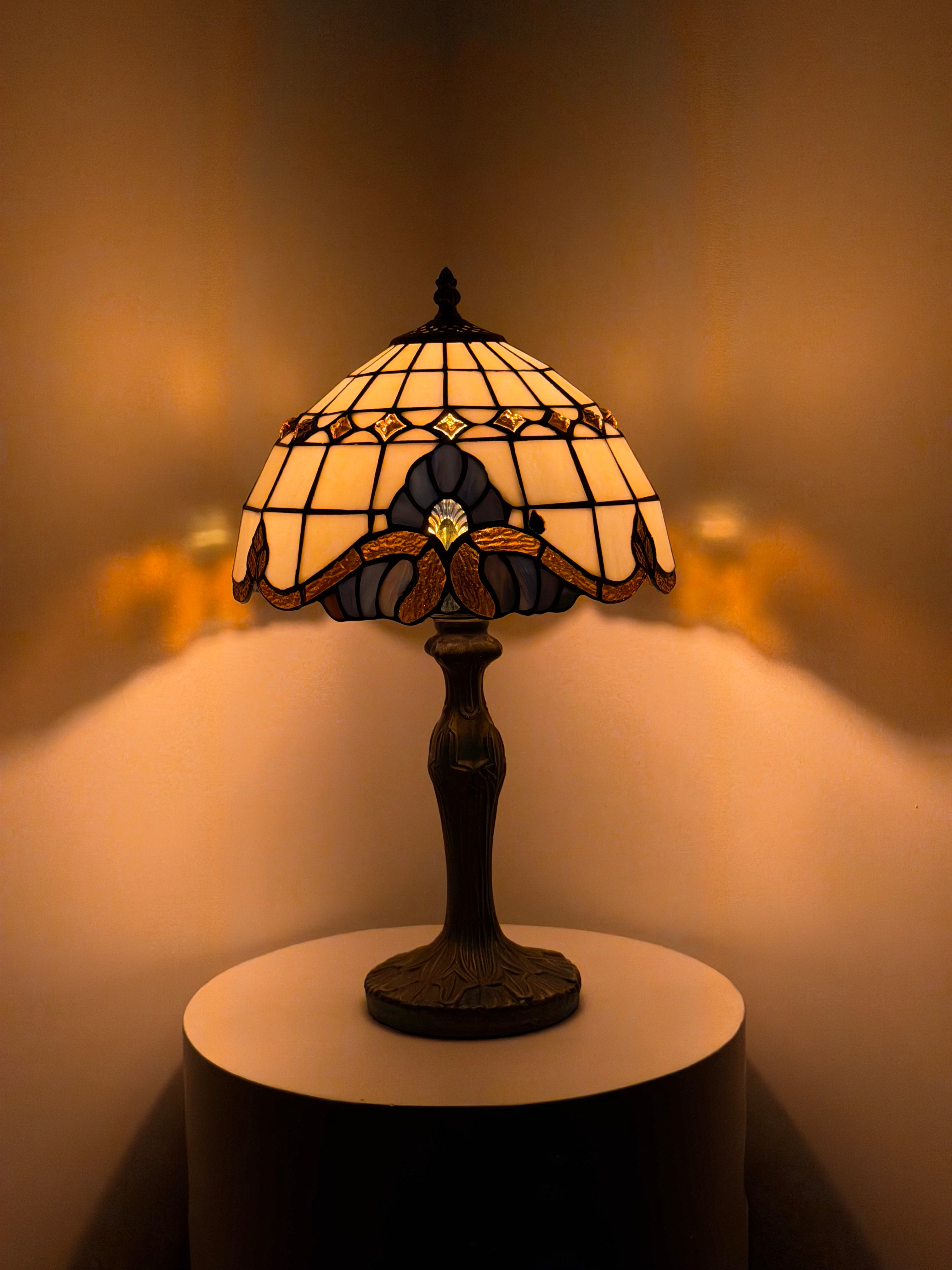 Bordslampa – Geometric Ivory Glow 30Ø