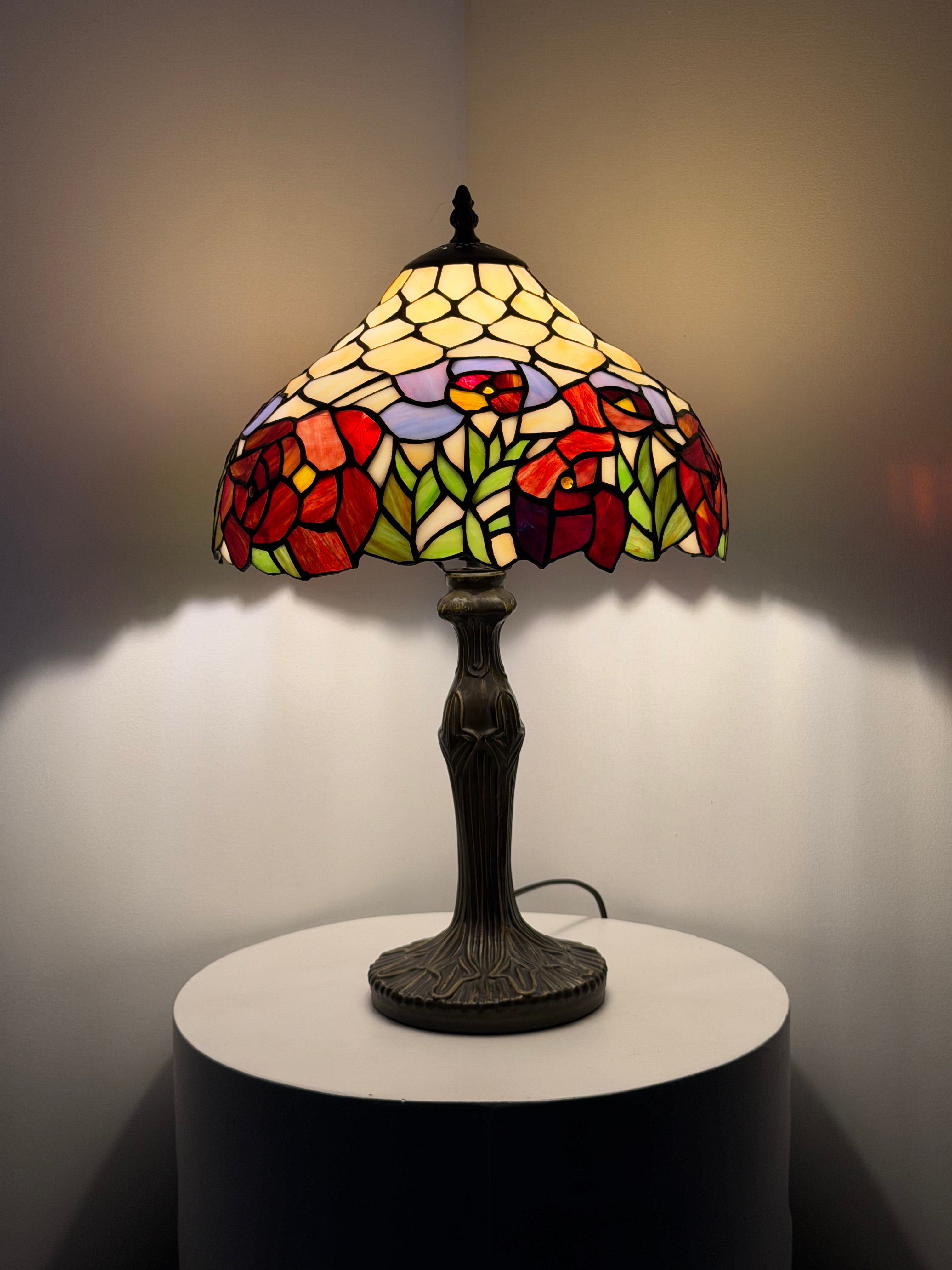 Bordslampa – Garden Roses Red 30Ø