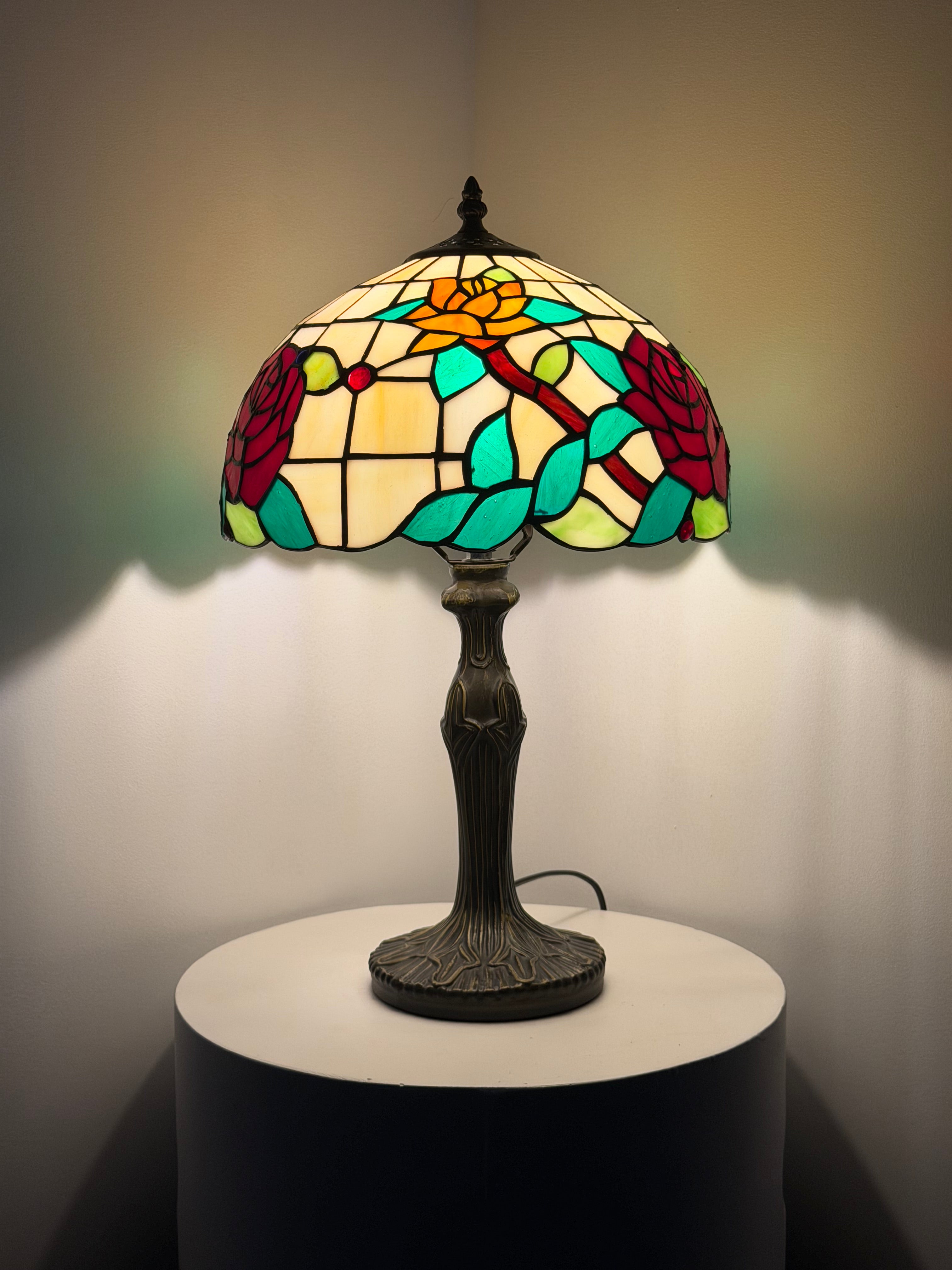 Bordslampa – Garden Roses Ivory 30Ø