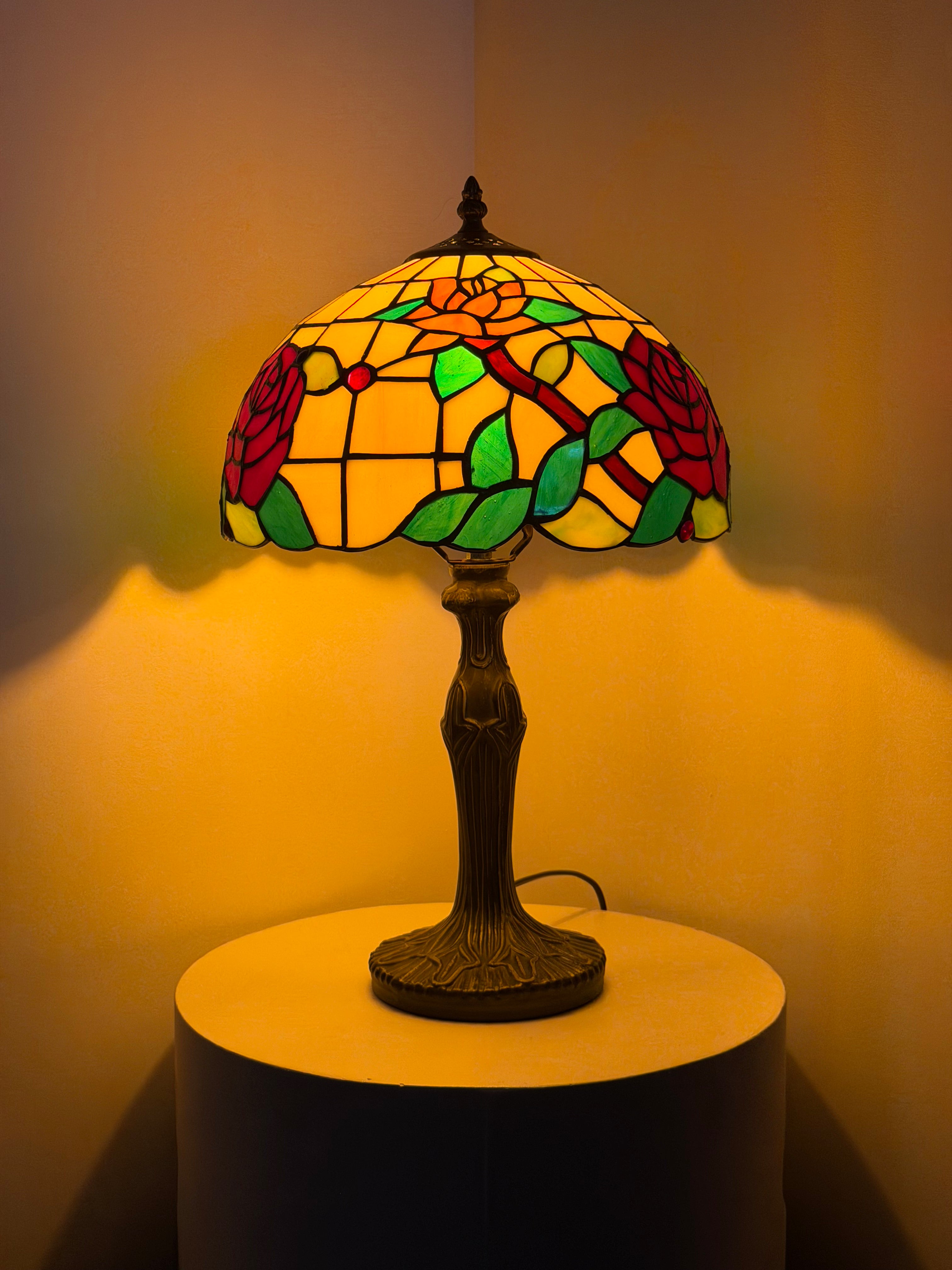 Bordslampa – Garden Roses Ivory 30Ø